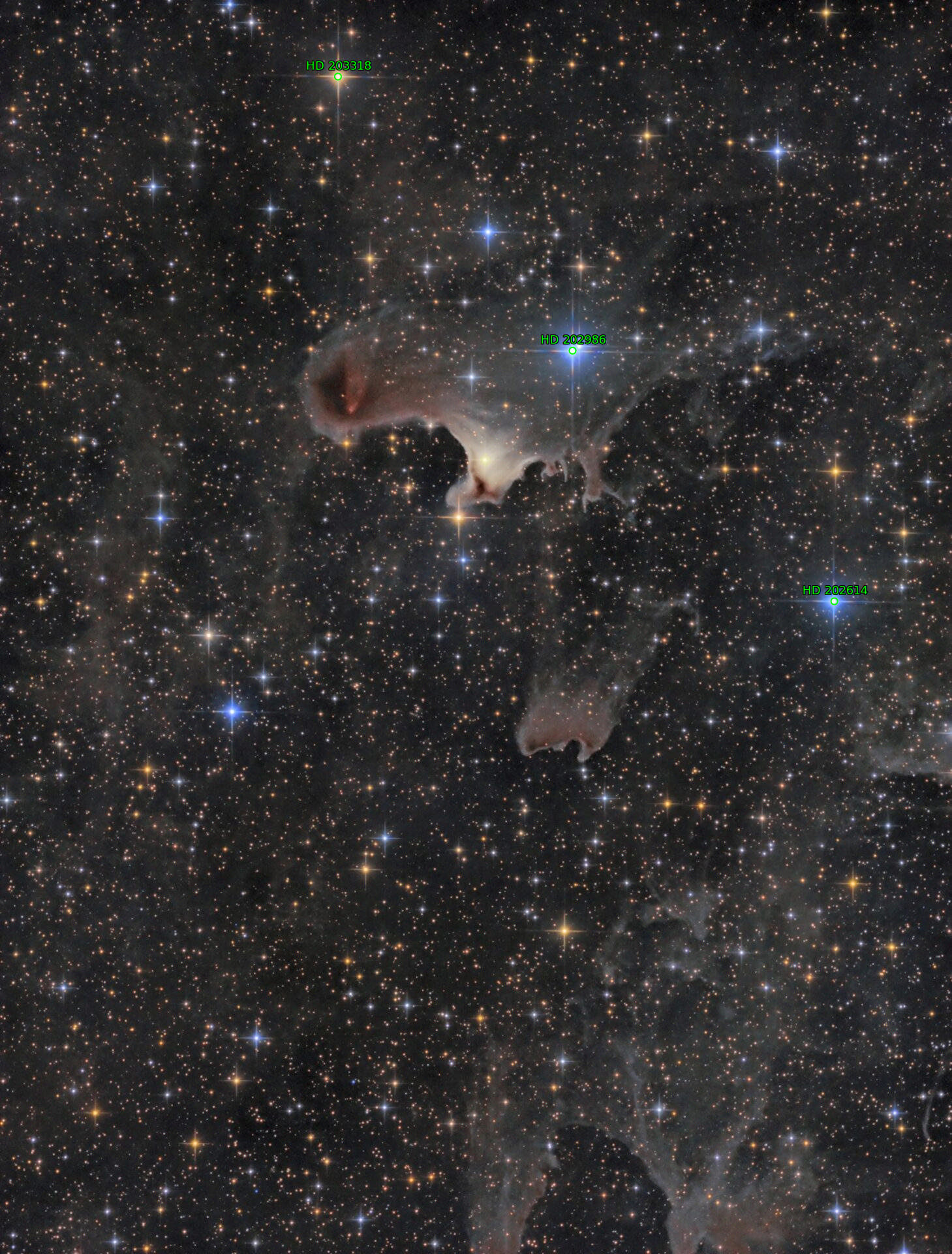 Sternkarten-Overlay (Astrometry.net)
