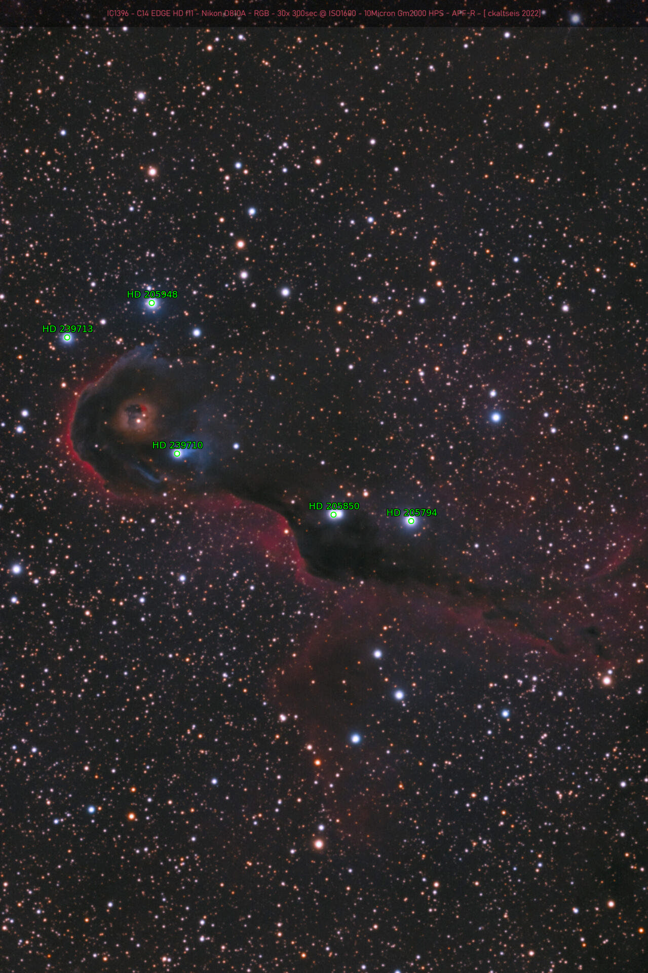 Sternkarten-Overlay (Astrometry.net)