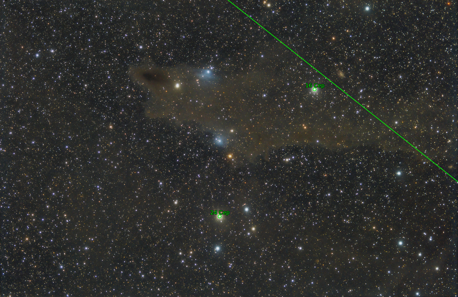 Sternkarten-Overlay (Astrometry.net)