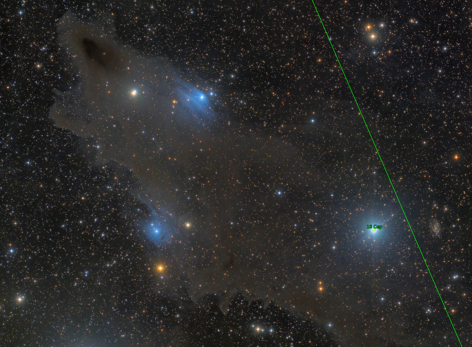 Sternkarten-Overlay (Astrometry.net)