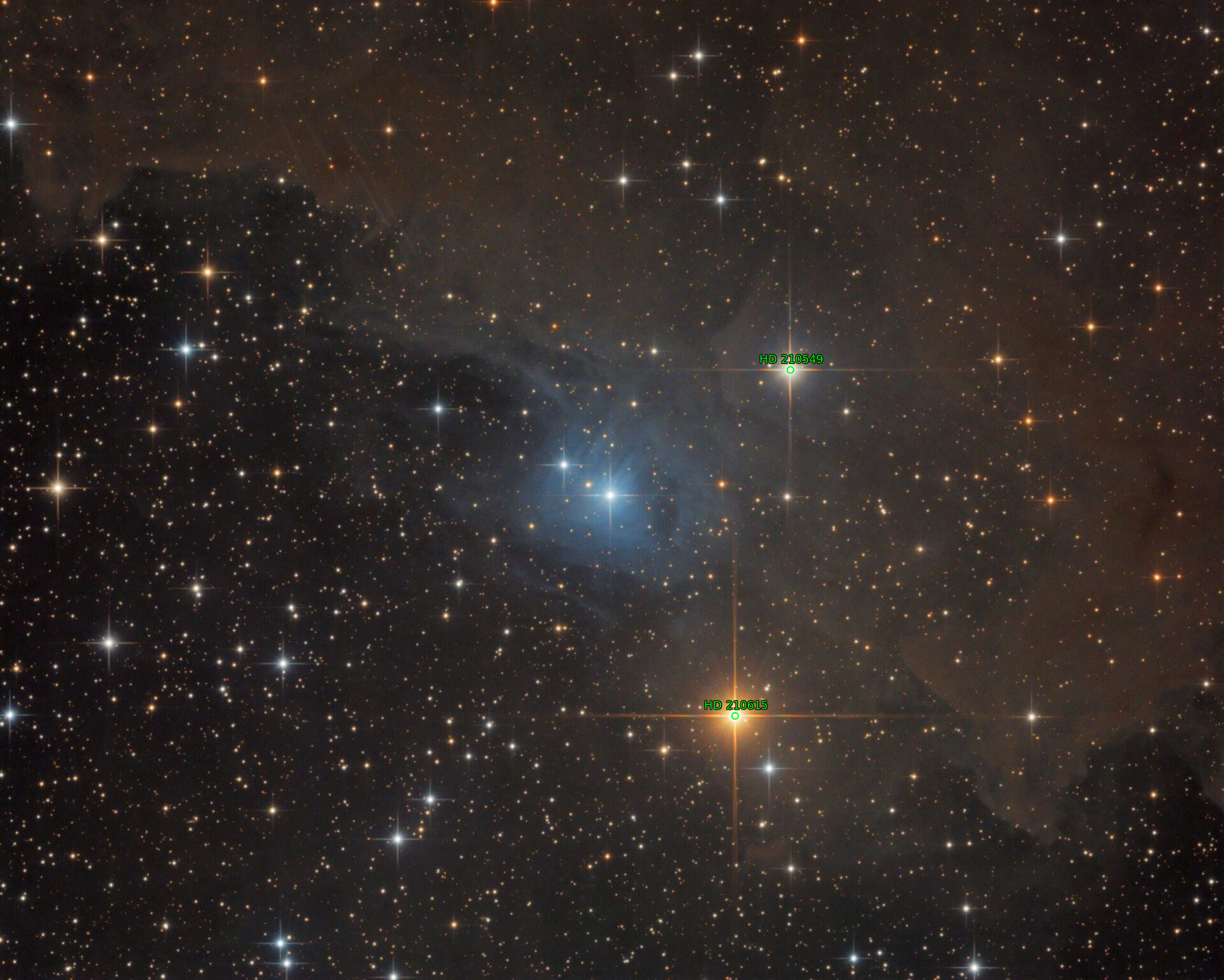 Sternkarten-Overlay (Astrometry.net)