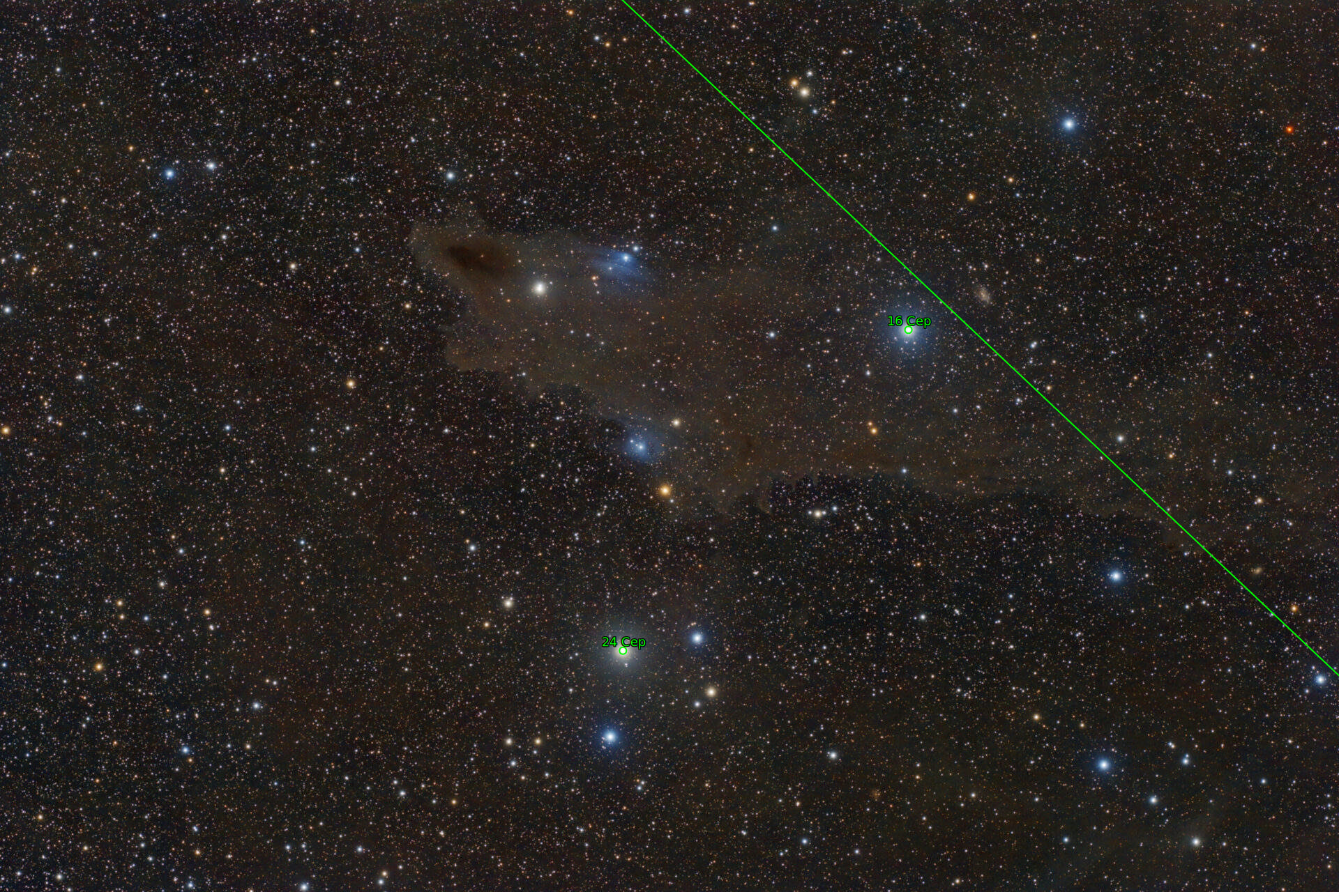 Sternkarten-Overlay (Astrometry.net)