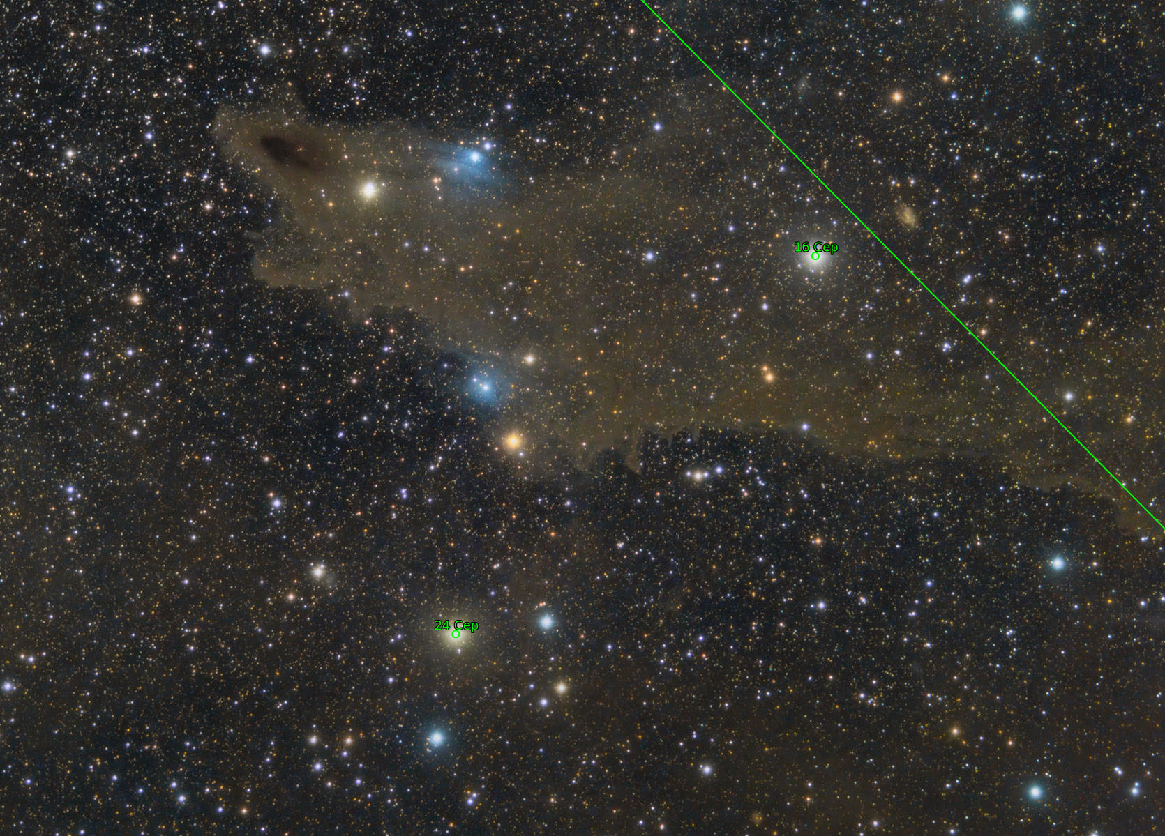 Sternkarten-Overlay (Astrometry.net)