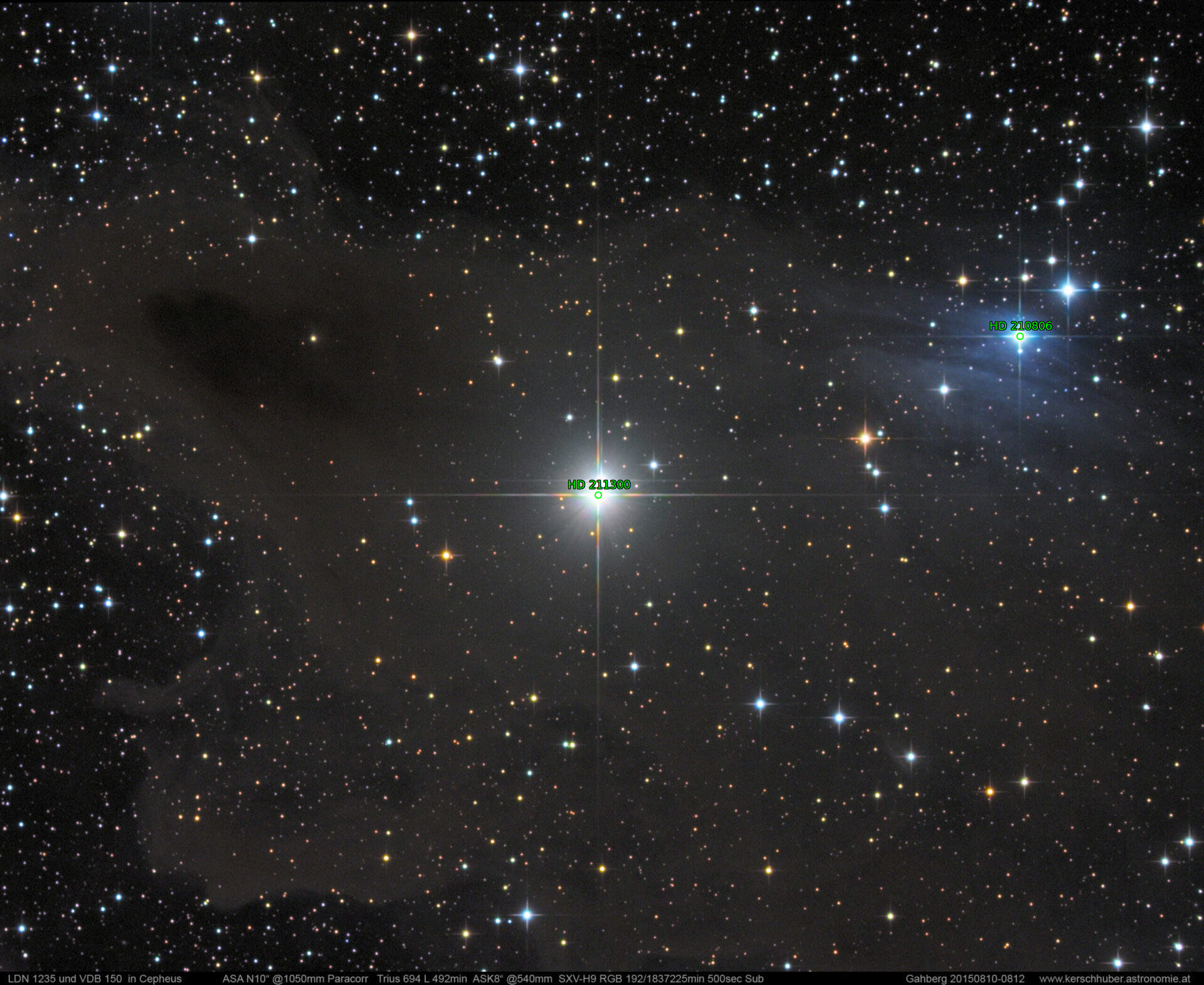 Sternkarten-Overlay (Astrometry.net)