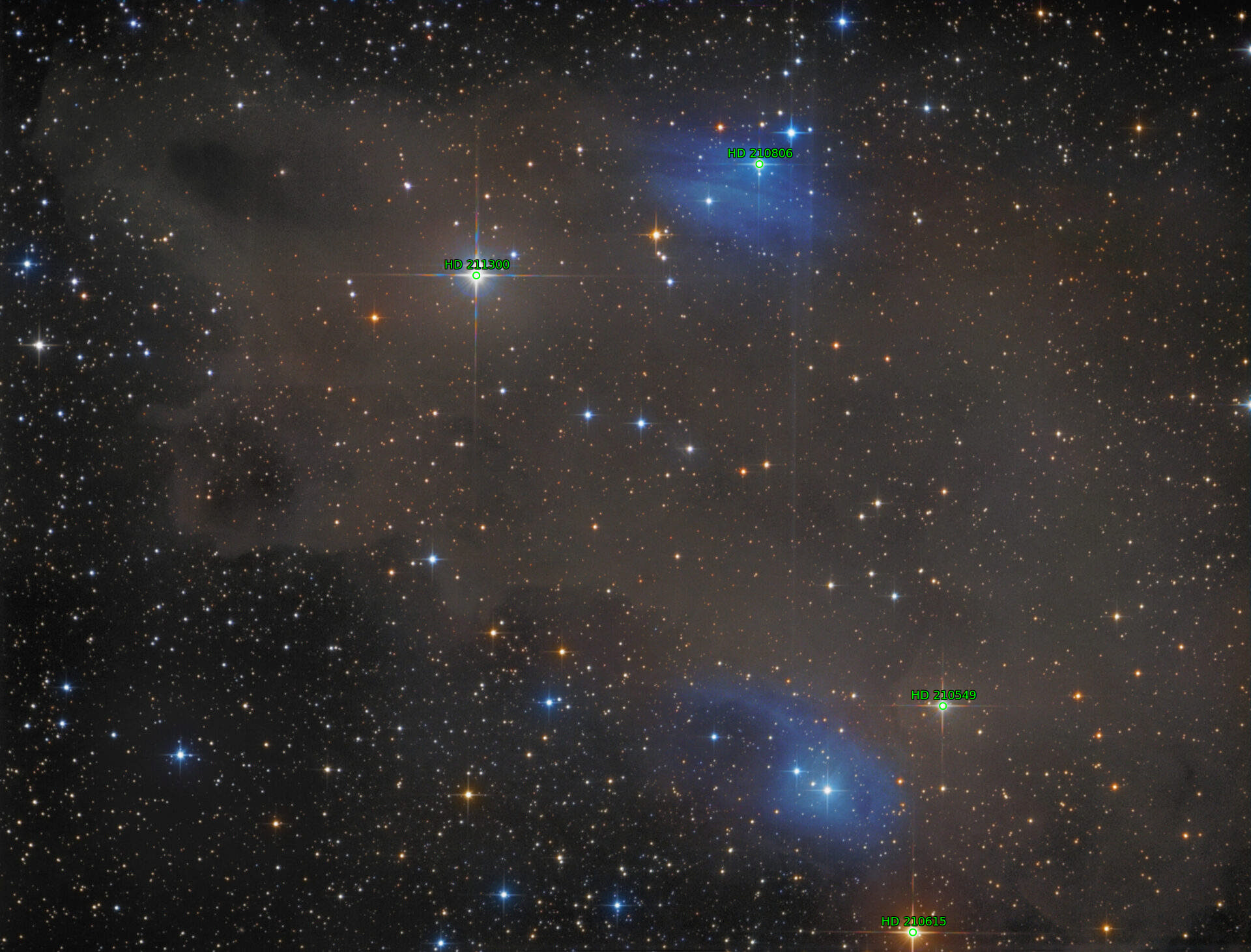 Sternkarten-Overlay (Astrometry.net)