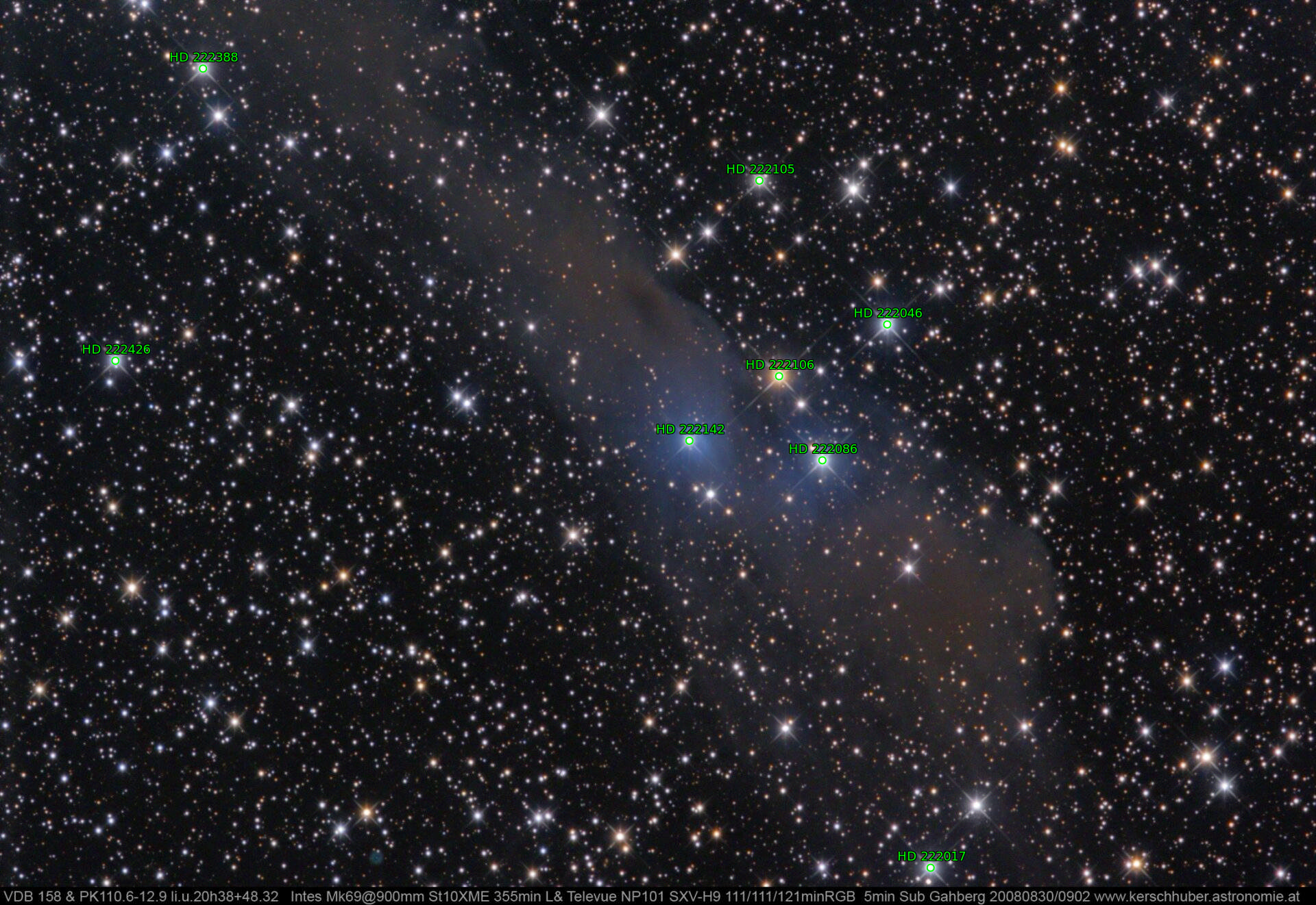 Sternkarten-Overlay (Astrometry.net)