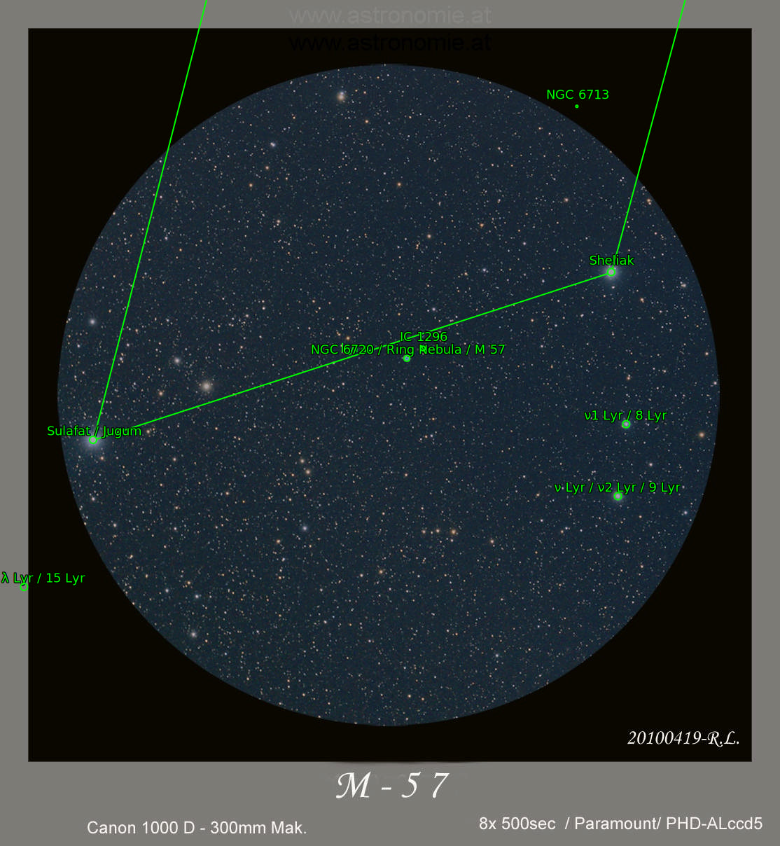 Sternkarten-Overlay (Astrometry.net)