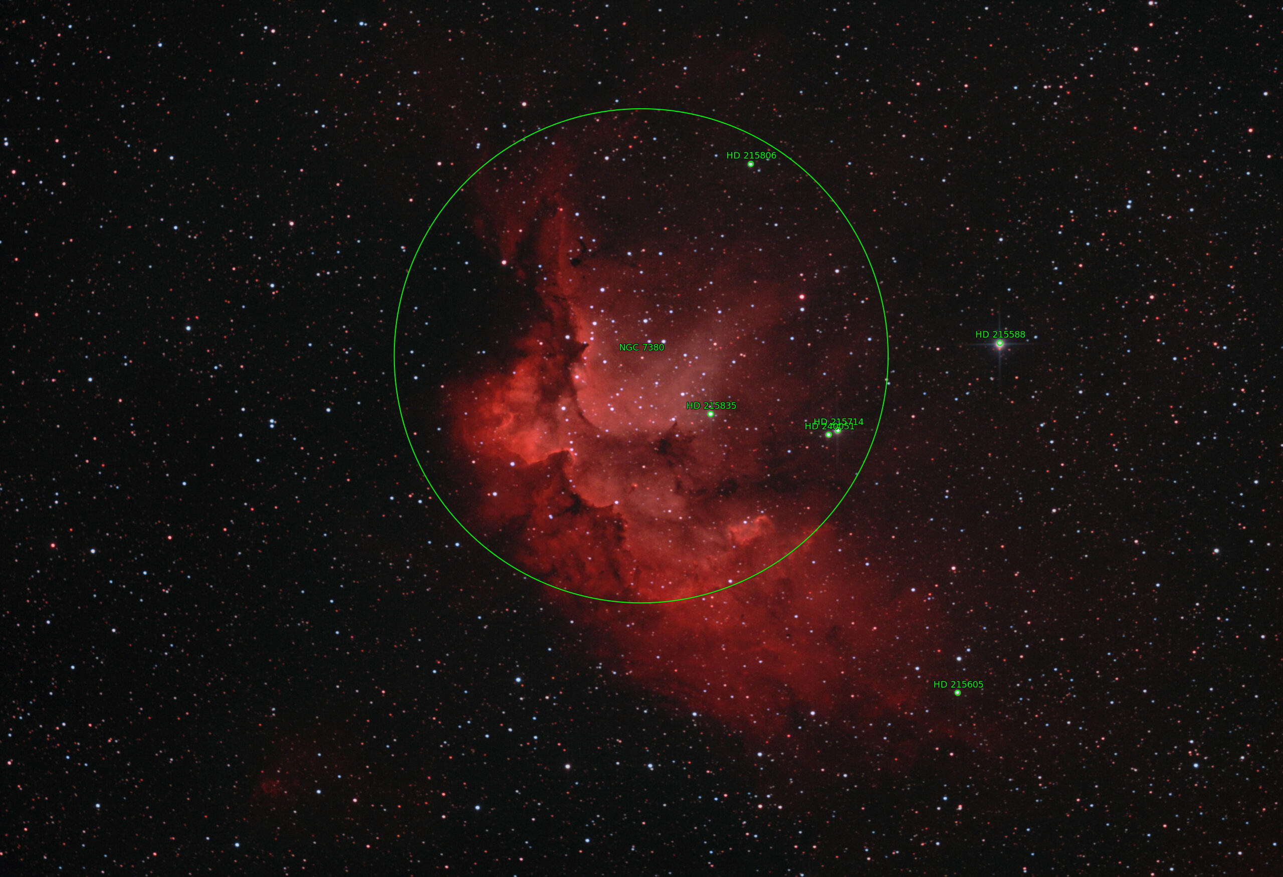 Sternkarten-Overlay (Astrometry.net)