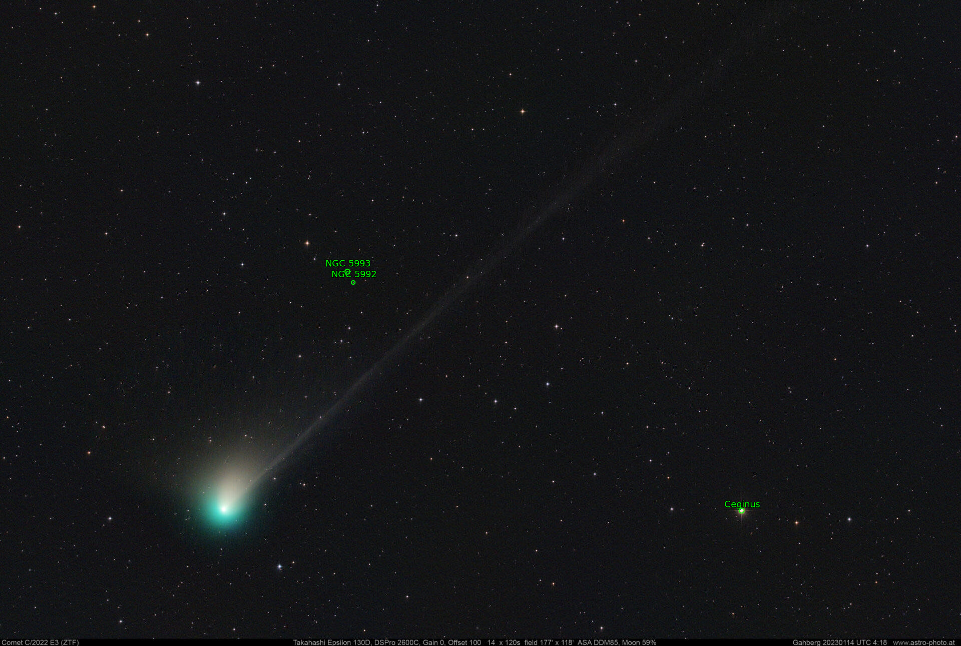 Sternkarten-Overlay (Astrometry.net)