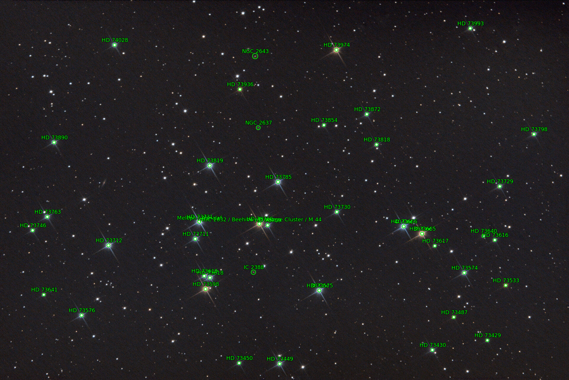 Sternkarten-Overlay (Astrometry.net)