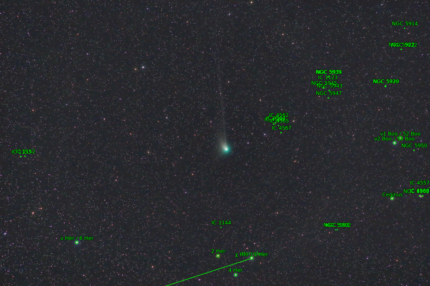 Sternkarten-Overlay (Astrometry.net)