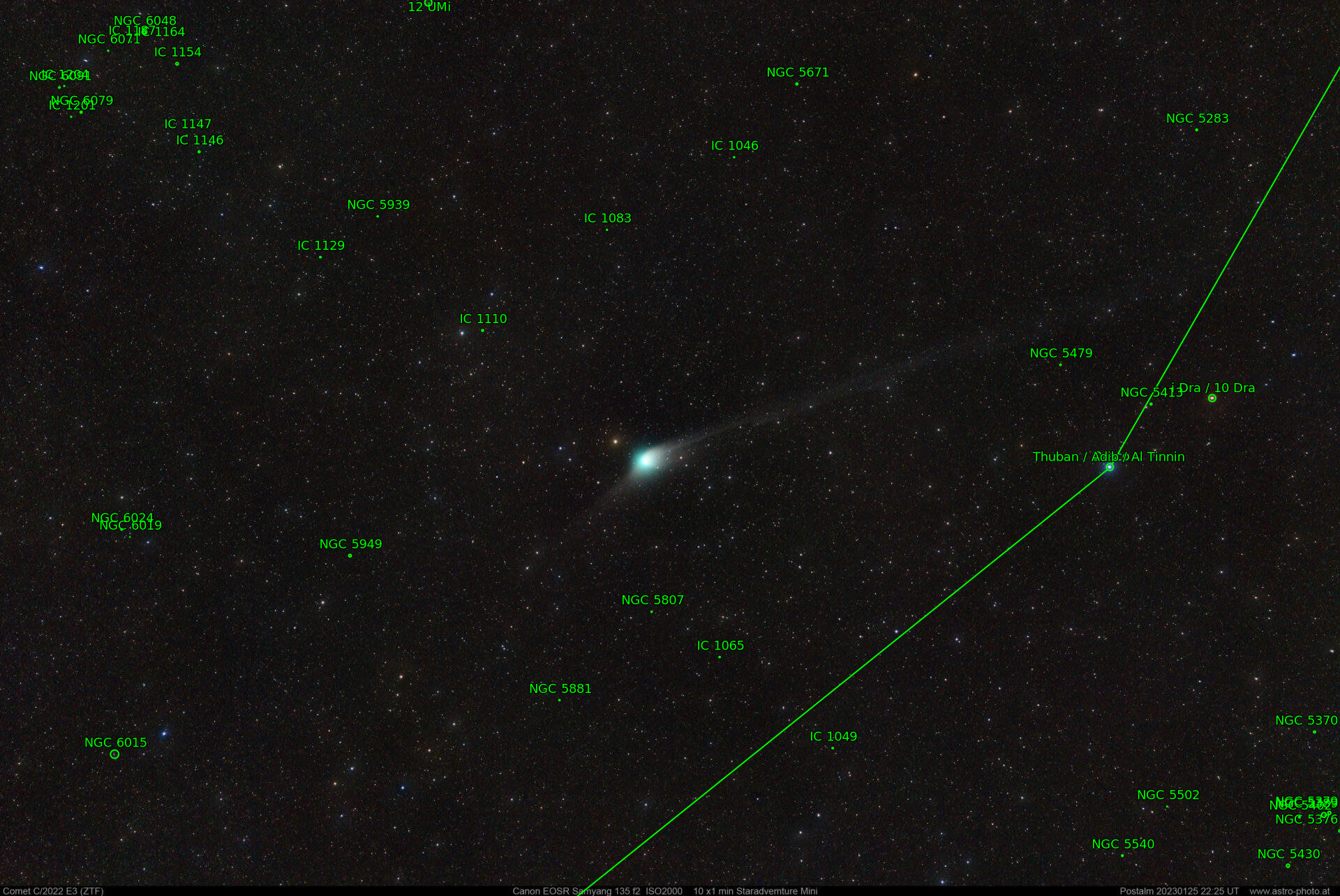 Sternkarten-Overlay (Astrometry.net)