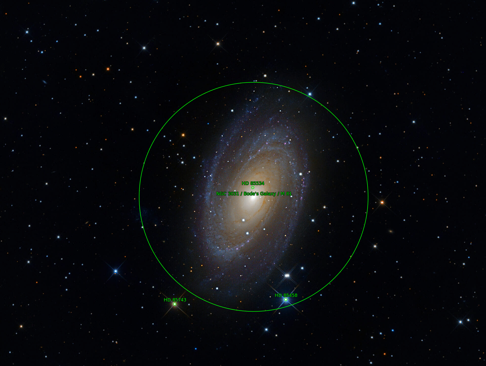 Sternkarten-Overlay (Astrometry.net)