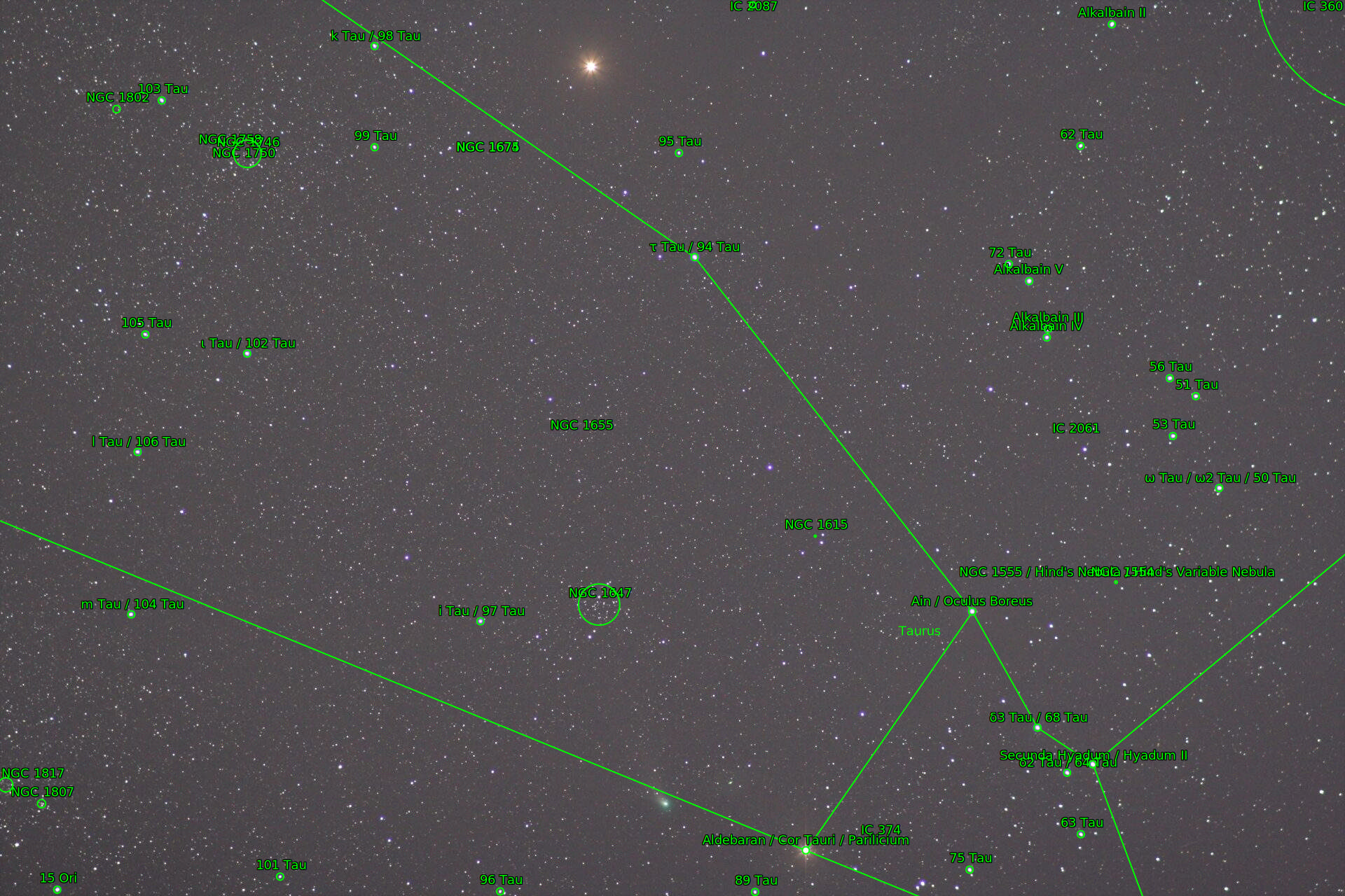 Sternkarten-Overlay (Astrometry.net)