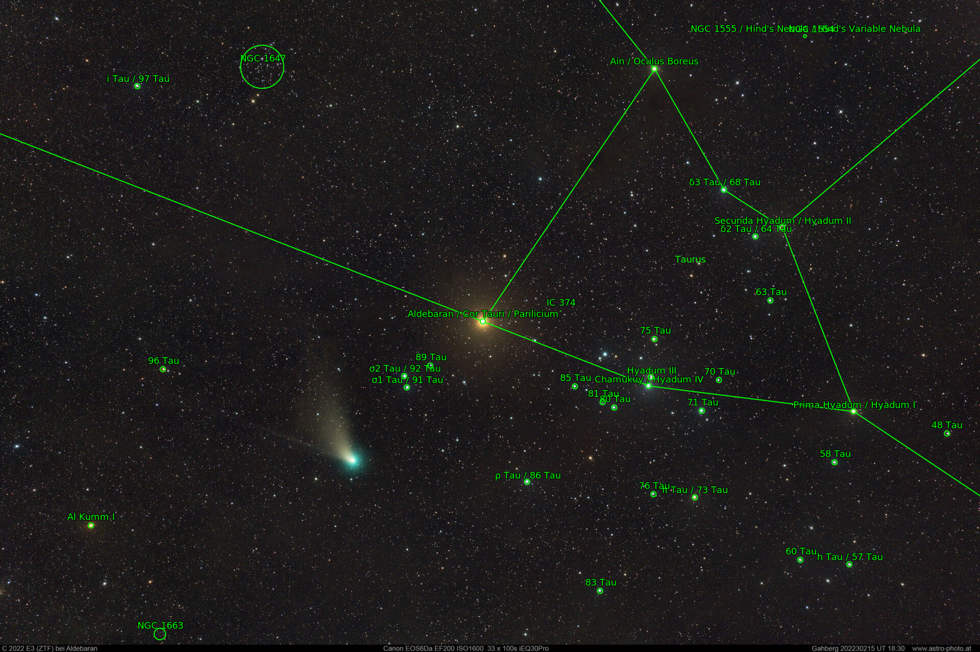 Sternkarten-Overlay (Astrometry.net)