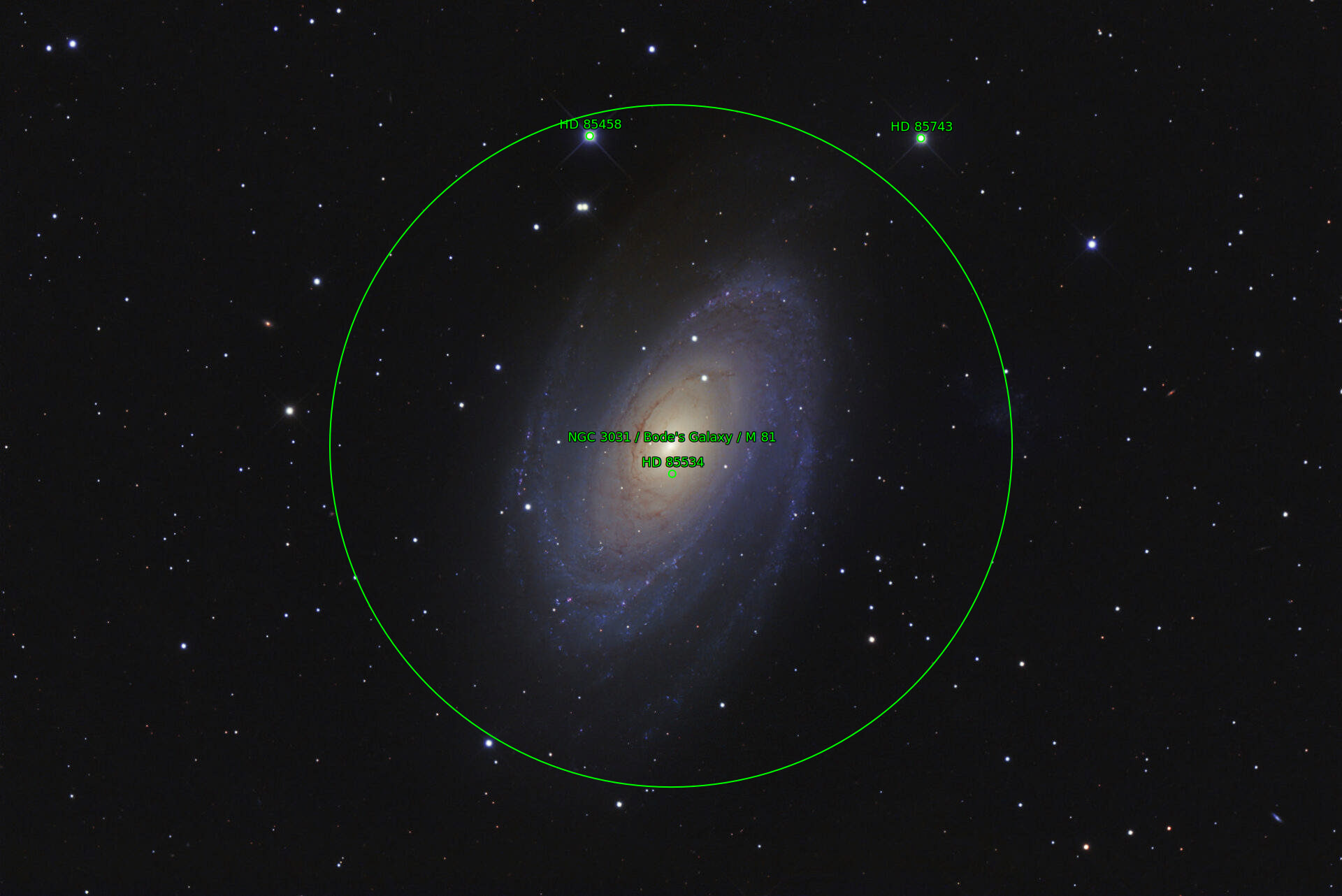 Sternkarten-Overlay (Astrometry.net)