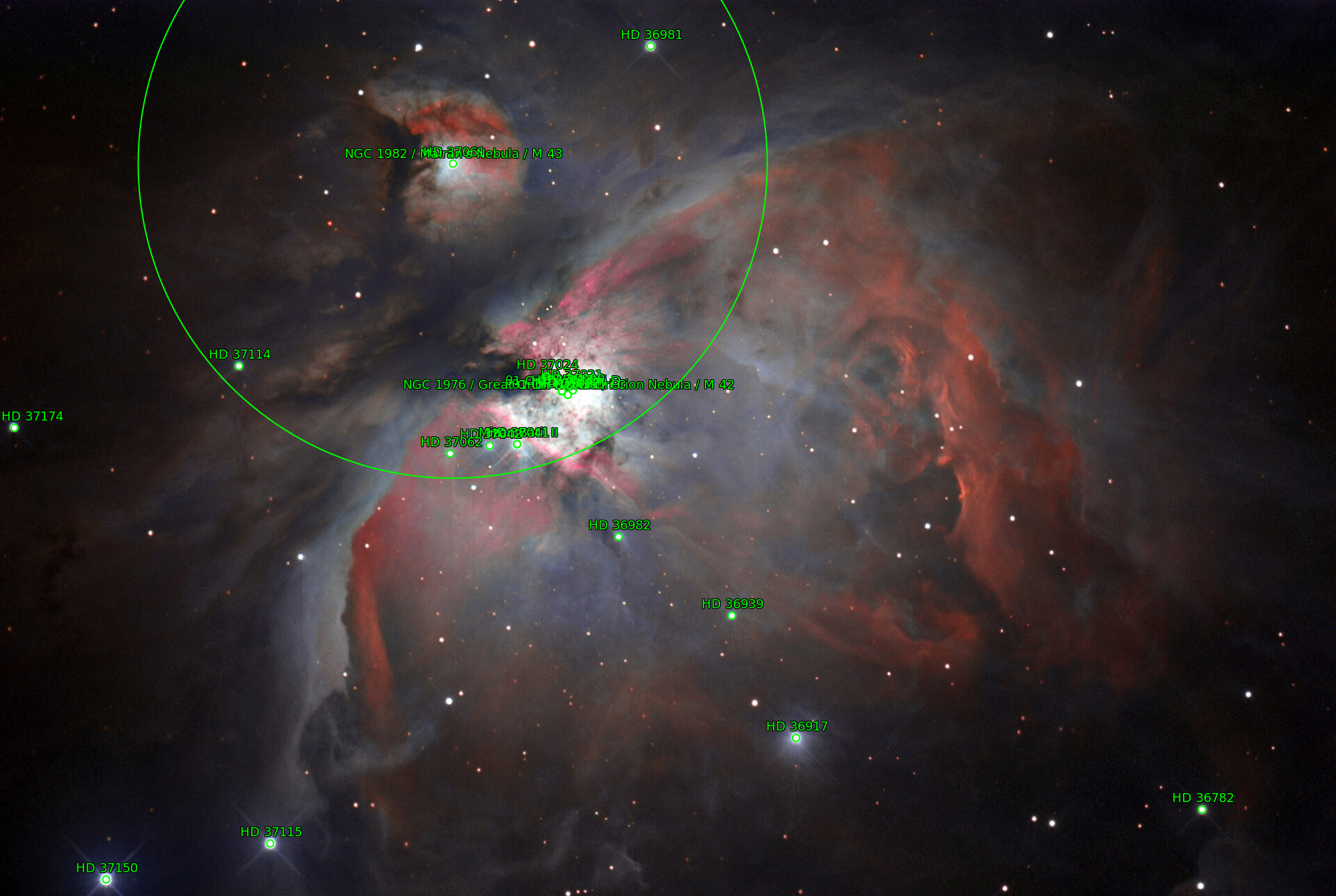 Sternkarten-Overlay (Astrometry.net)
