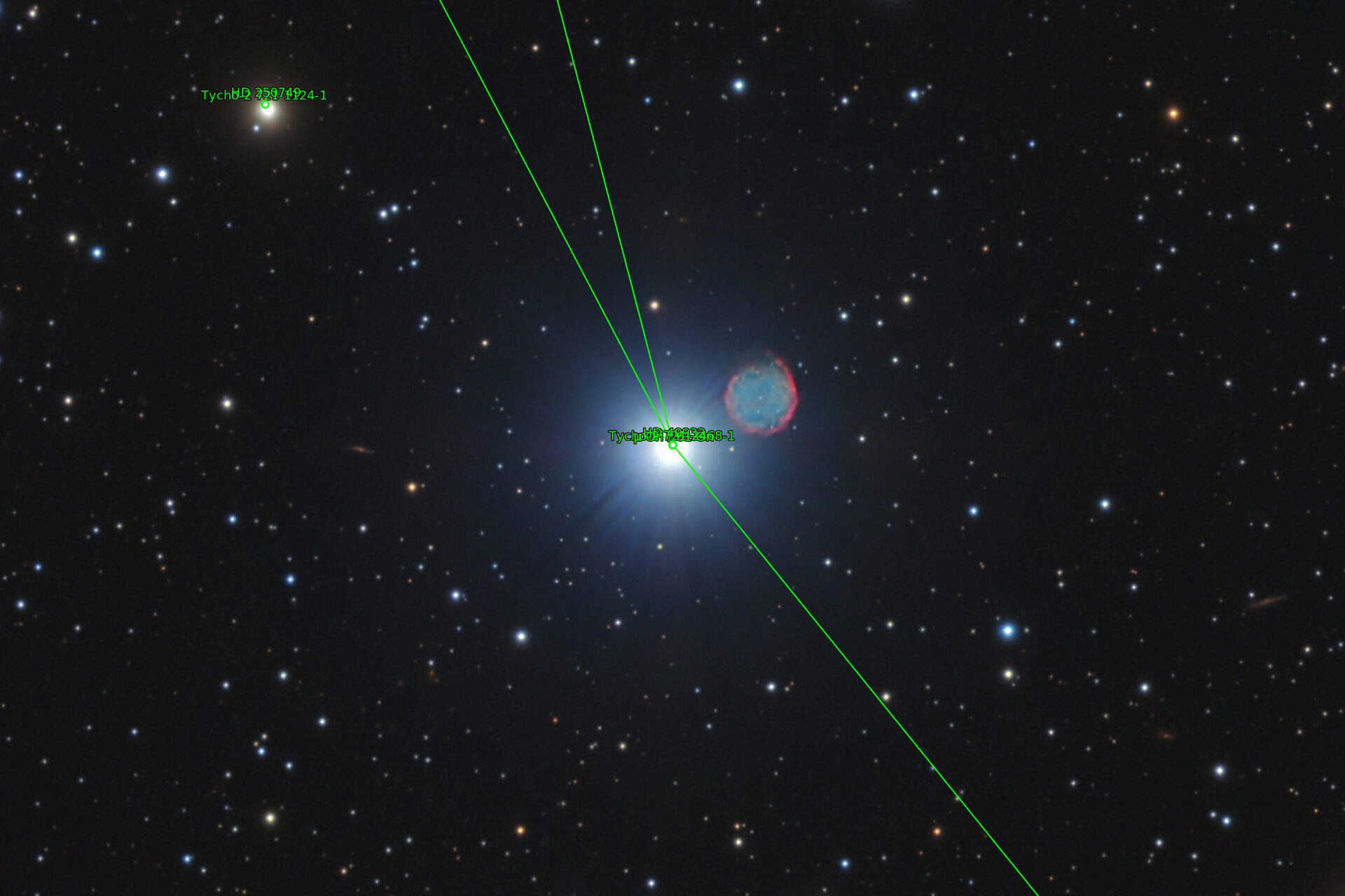 Sternkarten-Overlay (Astrometry.net)