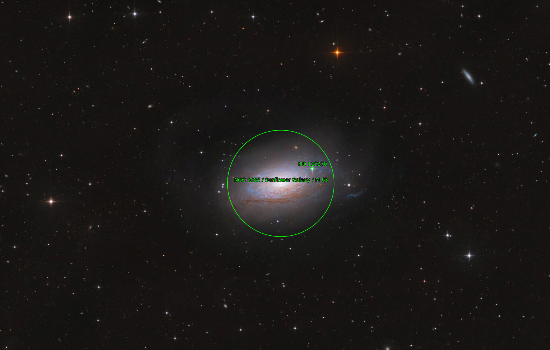 Sternkarten-Overlay (Astrometry.net)