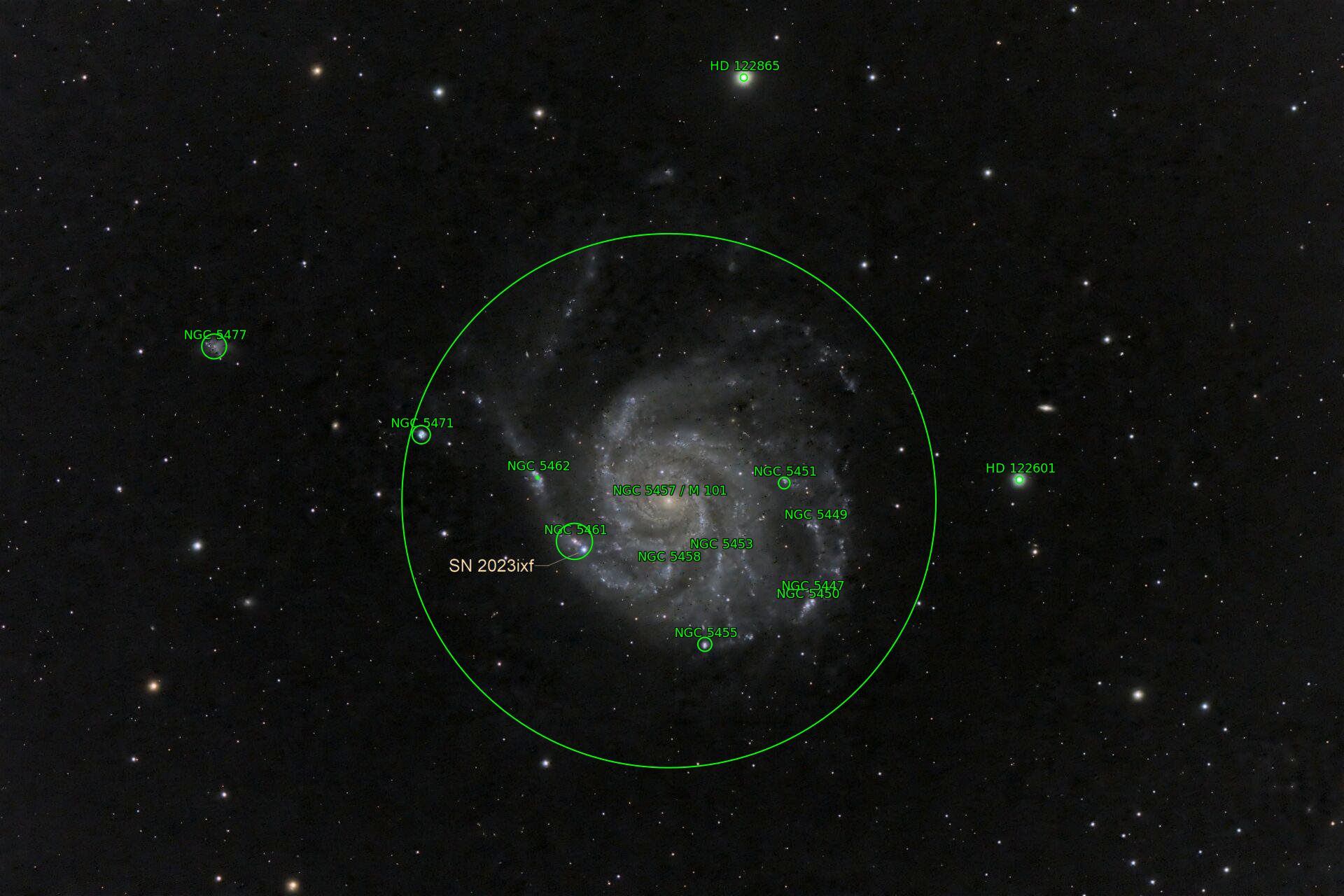 Sternkarten-Overlay (Astrometry.net)