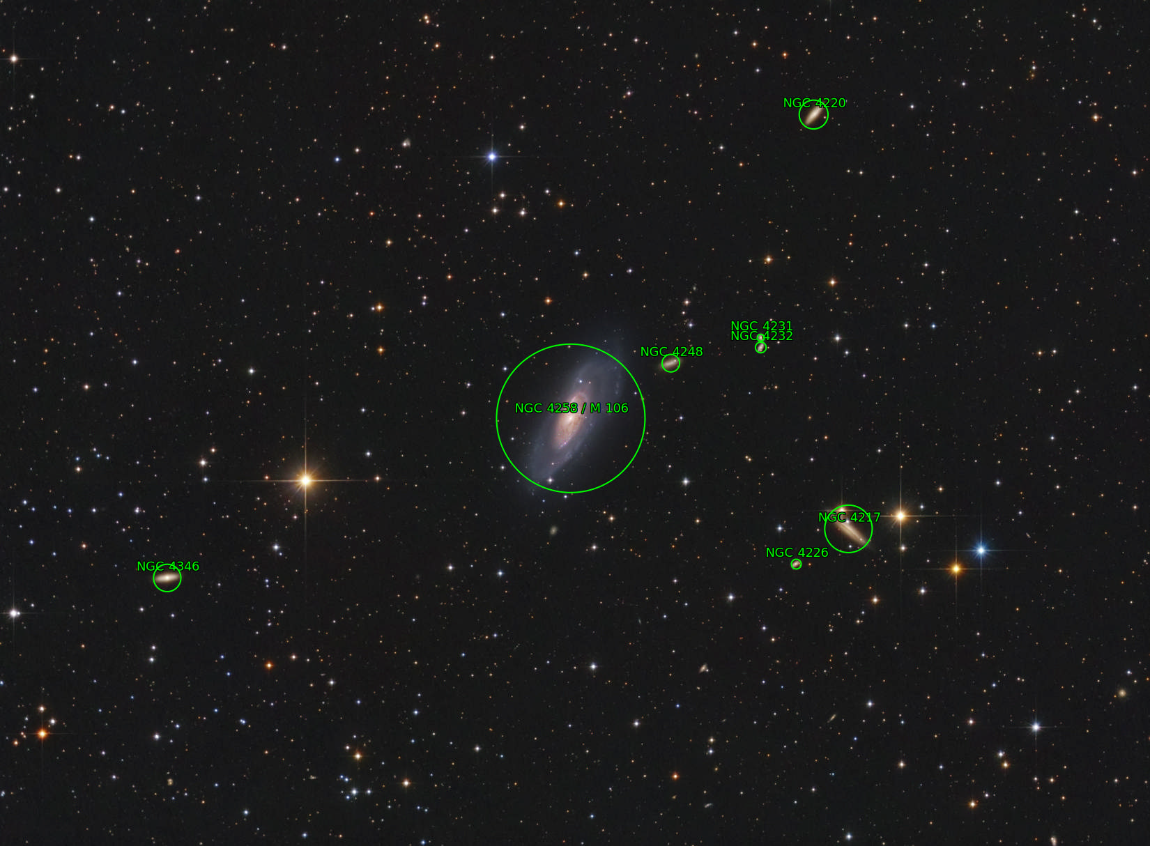 Sternkarten-Overlay (Astrometry.net)