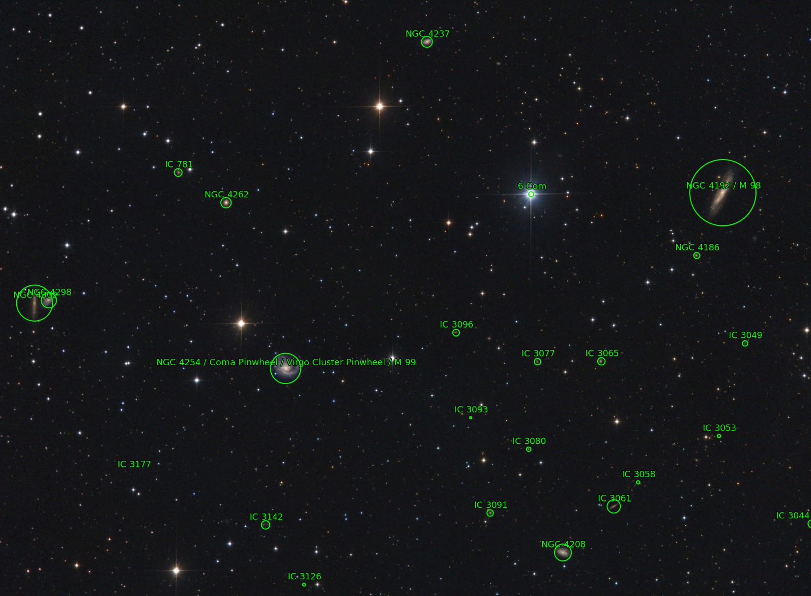 Sternkarten-Overlay (Astrometry.net)