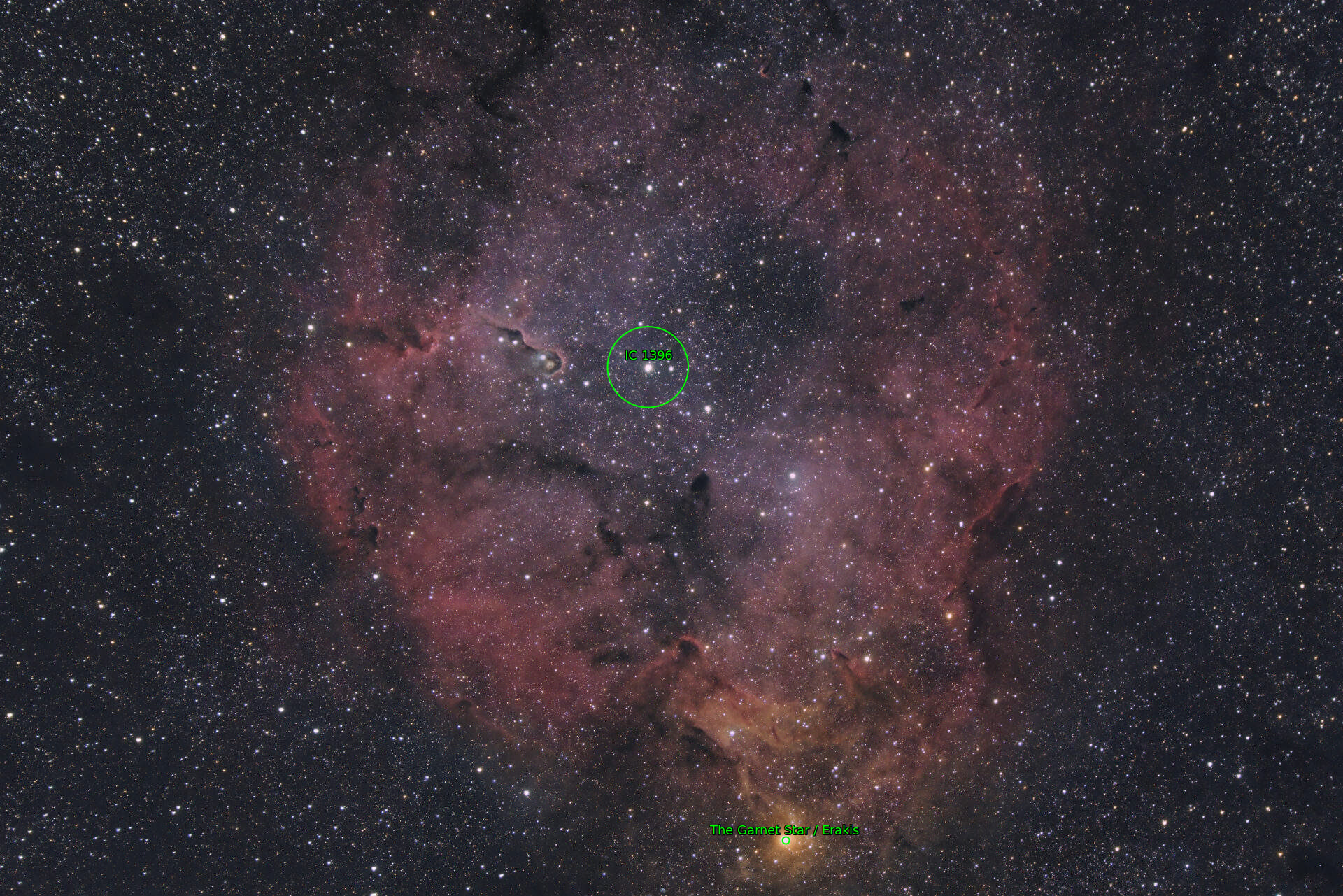 Sternkarten-Overlay (Astrometry.net)