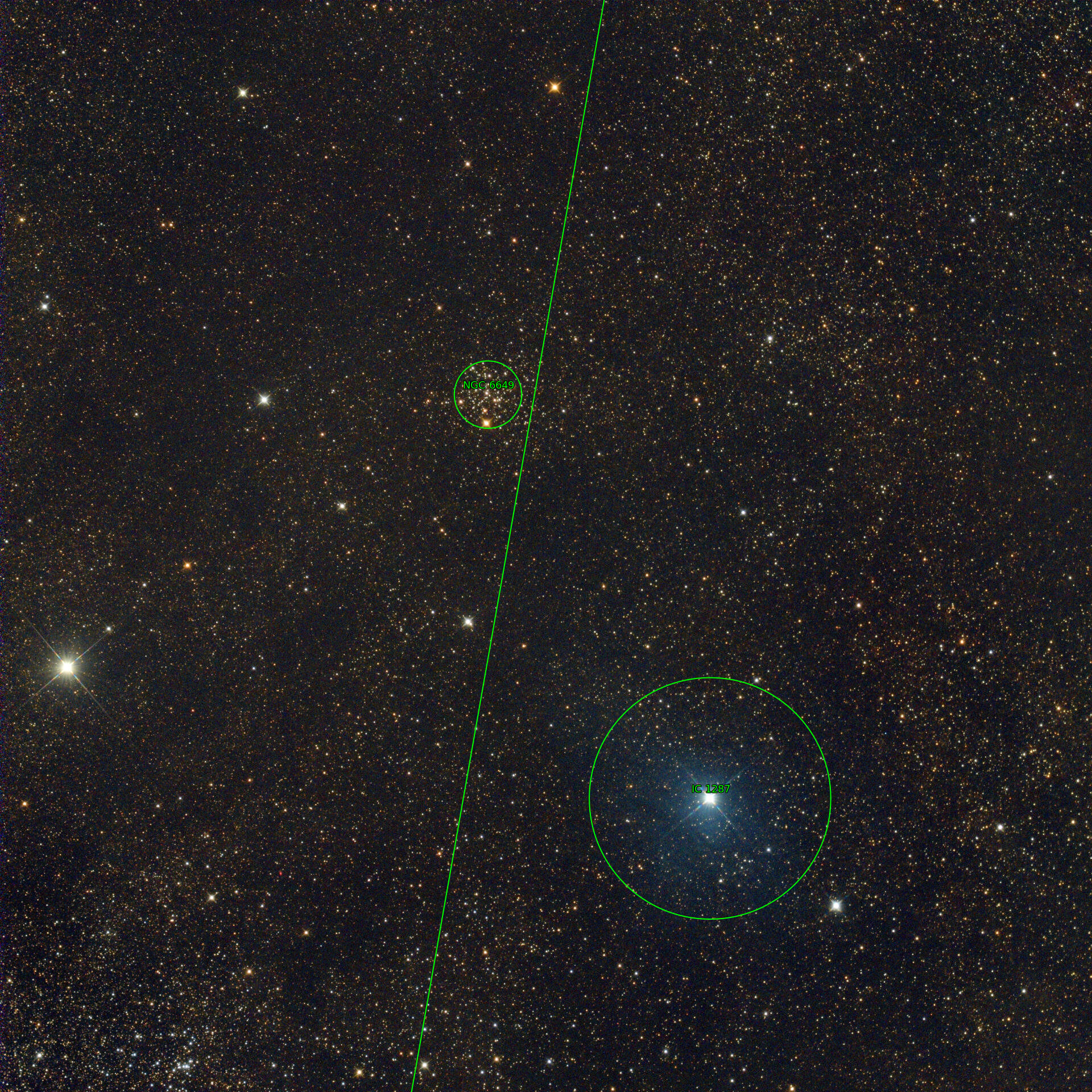 Sternkarten-Overlay (Astrometry.net)