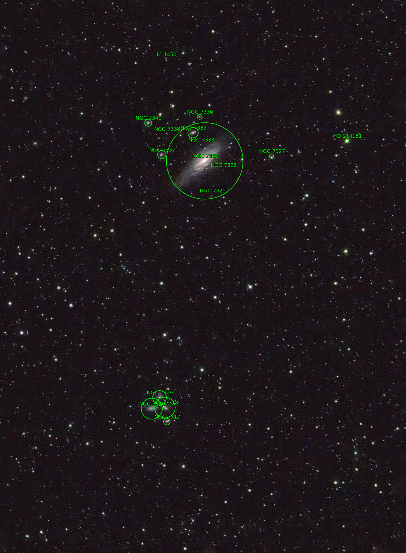 Sternkarten-Overlay (Astrometry.net)