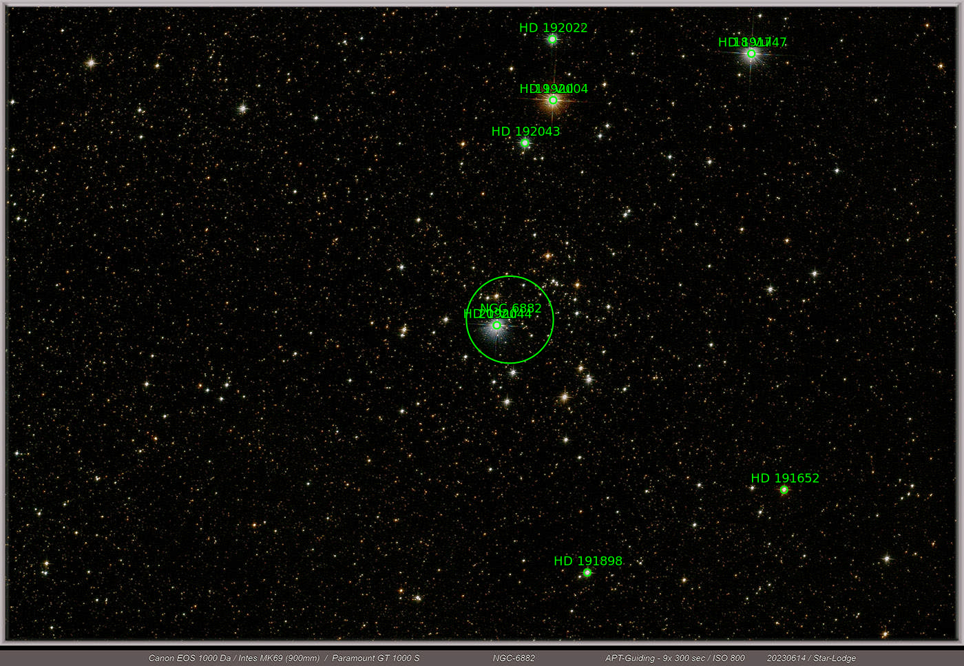 Sternkarten-Overlay (Astrometry.net)