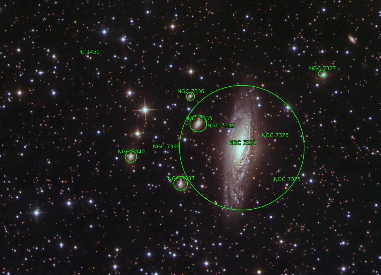 Sternkarten-Overlay (Astrometry.net)