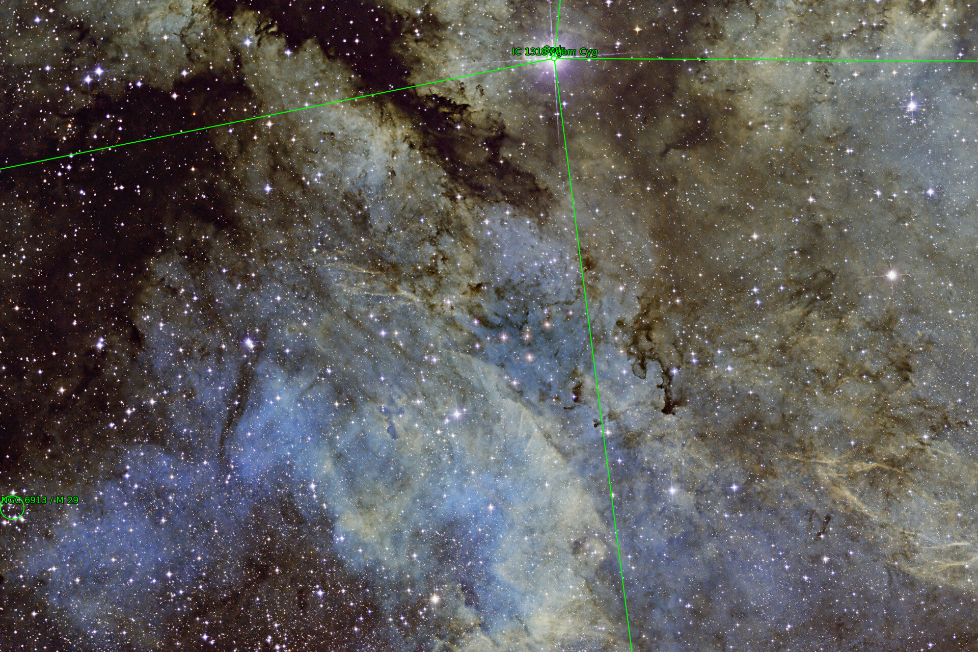 Sternkarten-Overlay (Astrometry.net)
