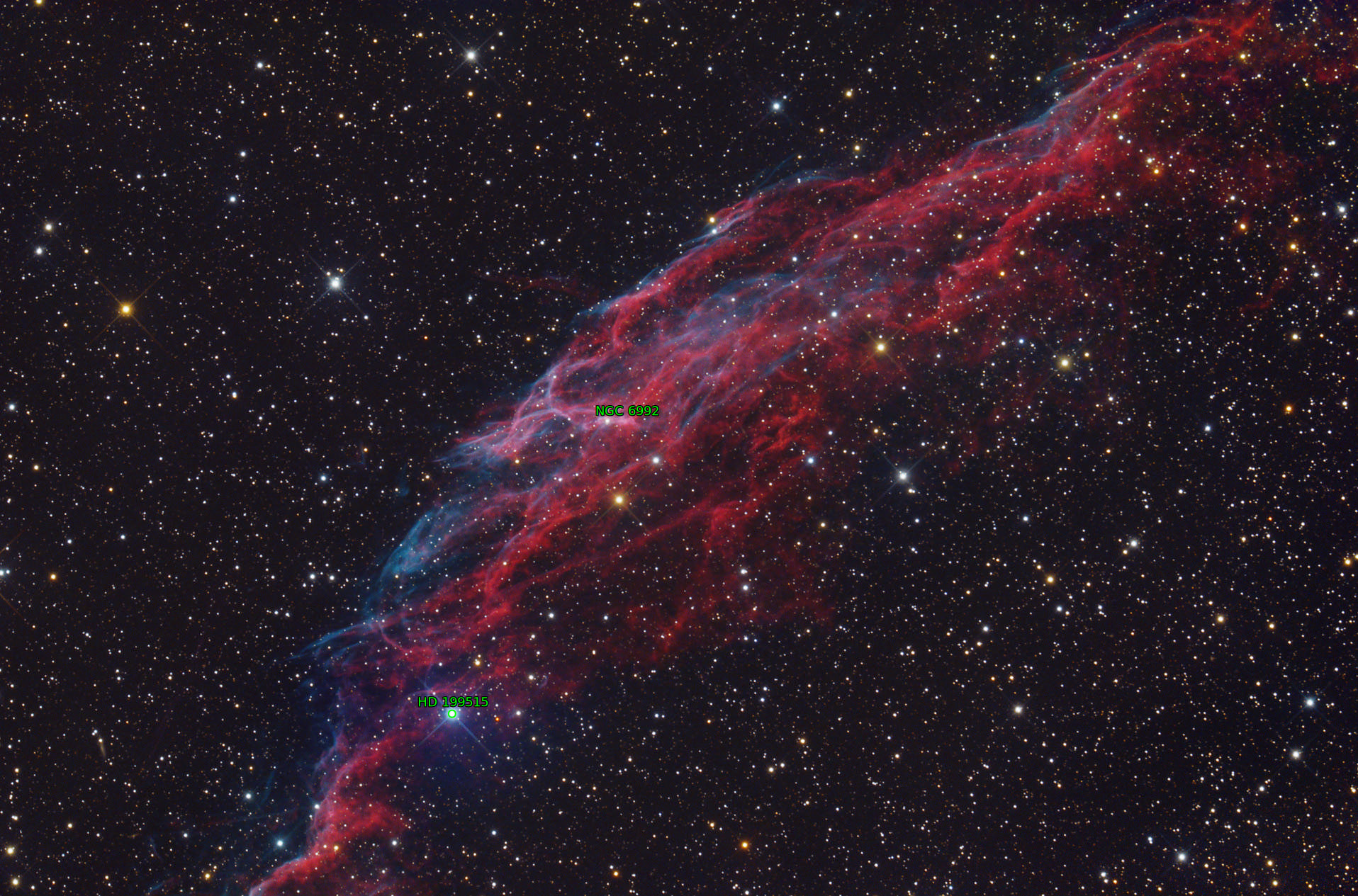 Sternkarten-Overlay (Astrometry.net)