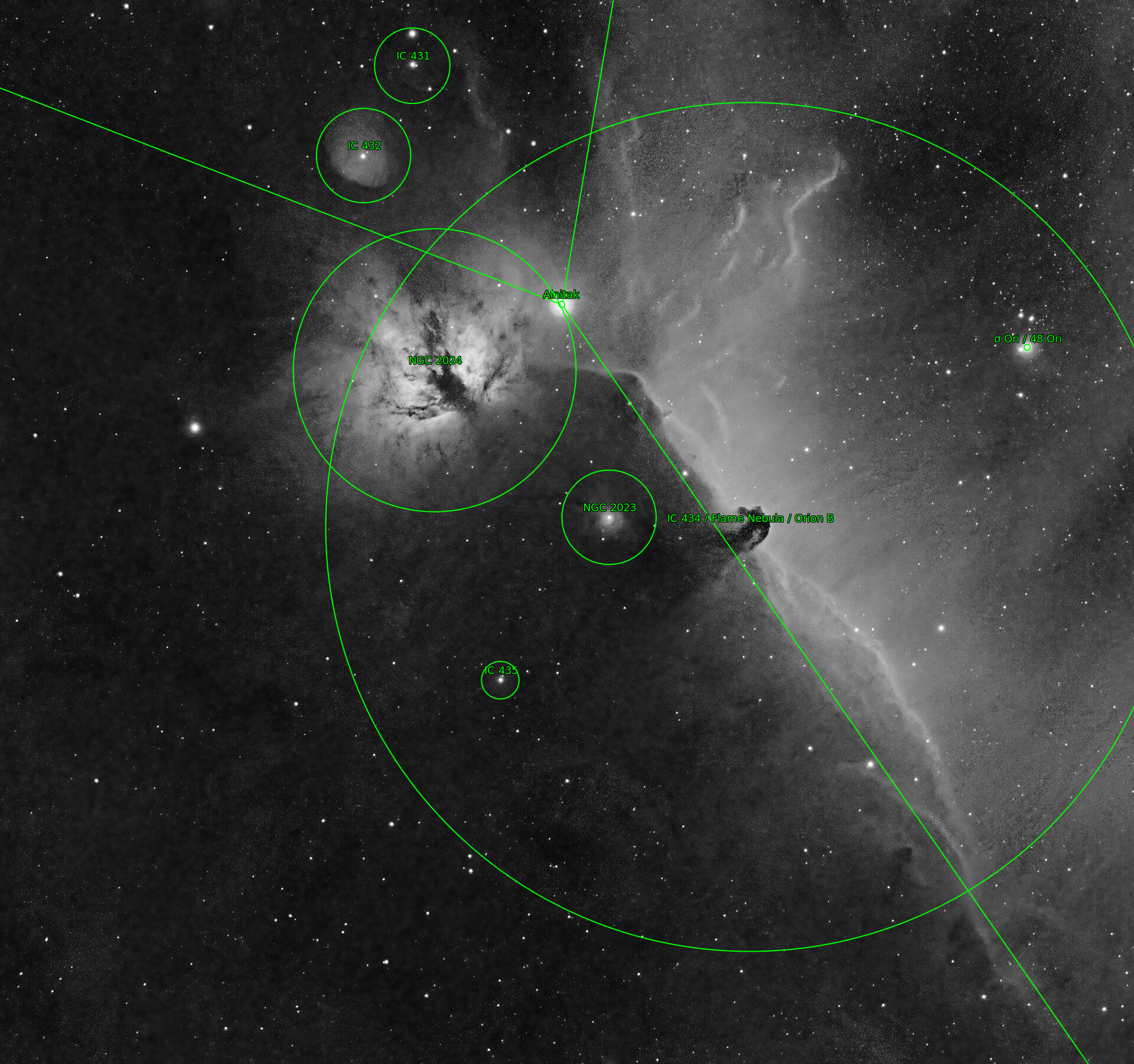 Sternkarten-Overlay (Astrometry.net)