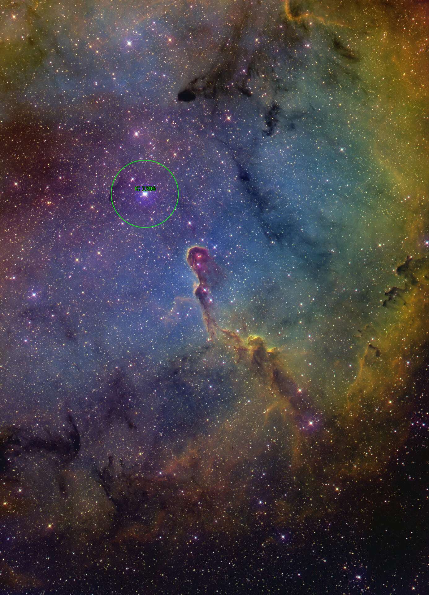Sternkarten-Overlay (Astrometry.net)