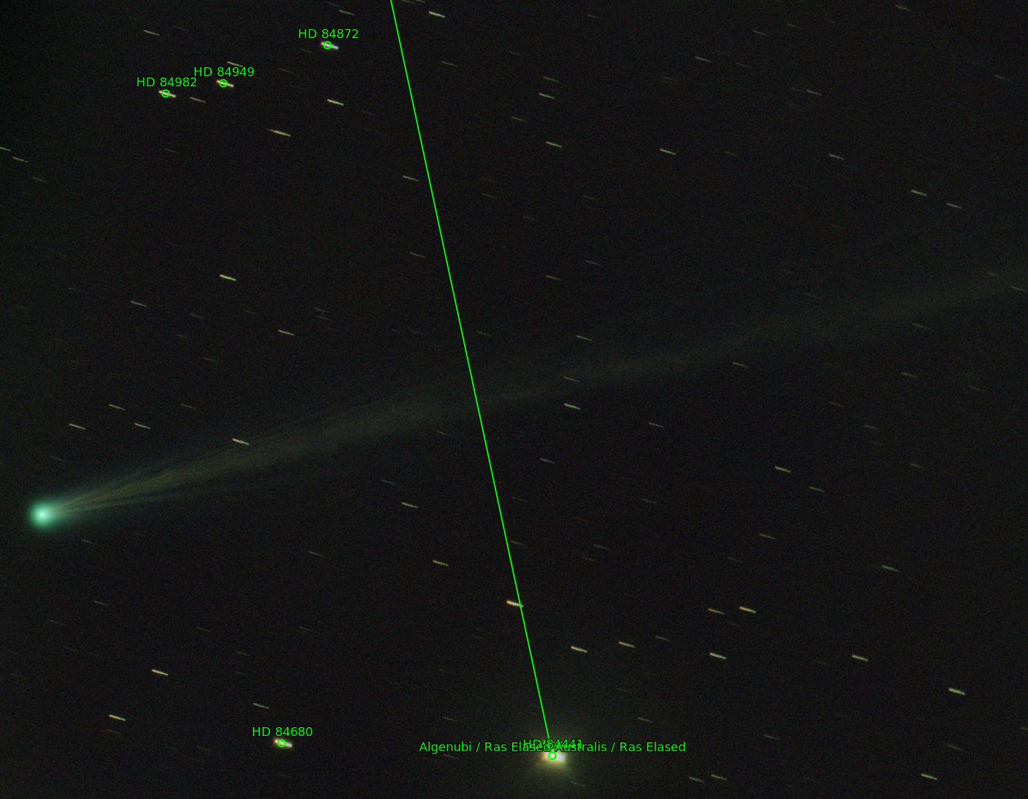 Sternkarten-Overlay (Astrometry.net)