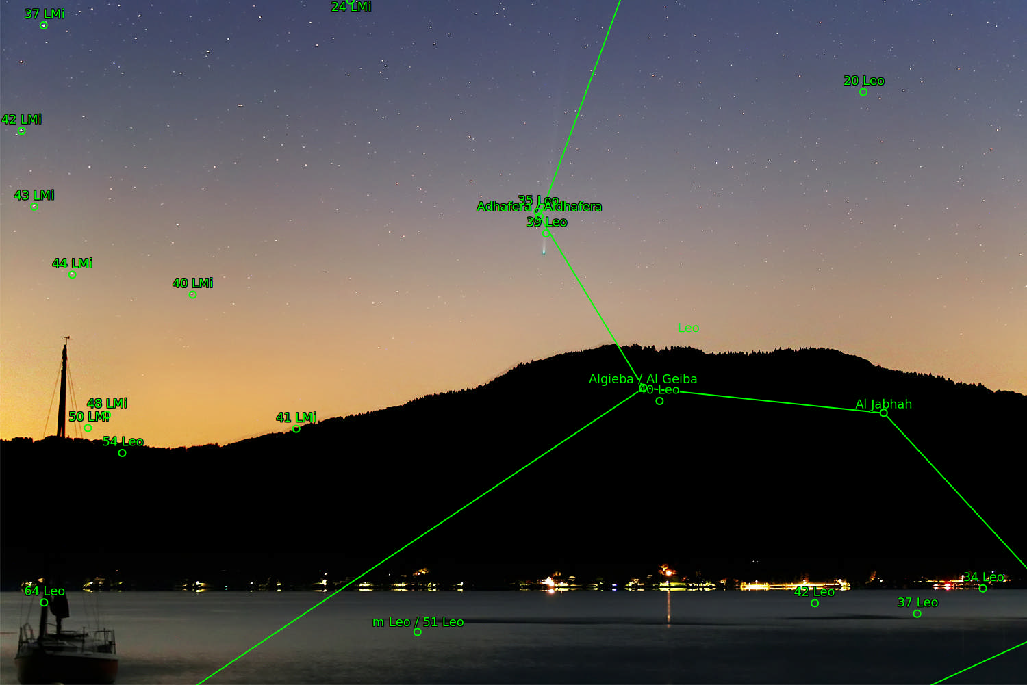 Sternkarten-Overlay (Astrometry.net)