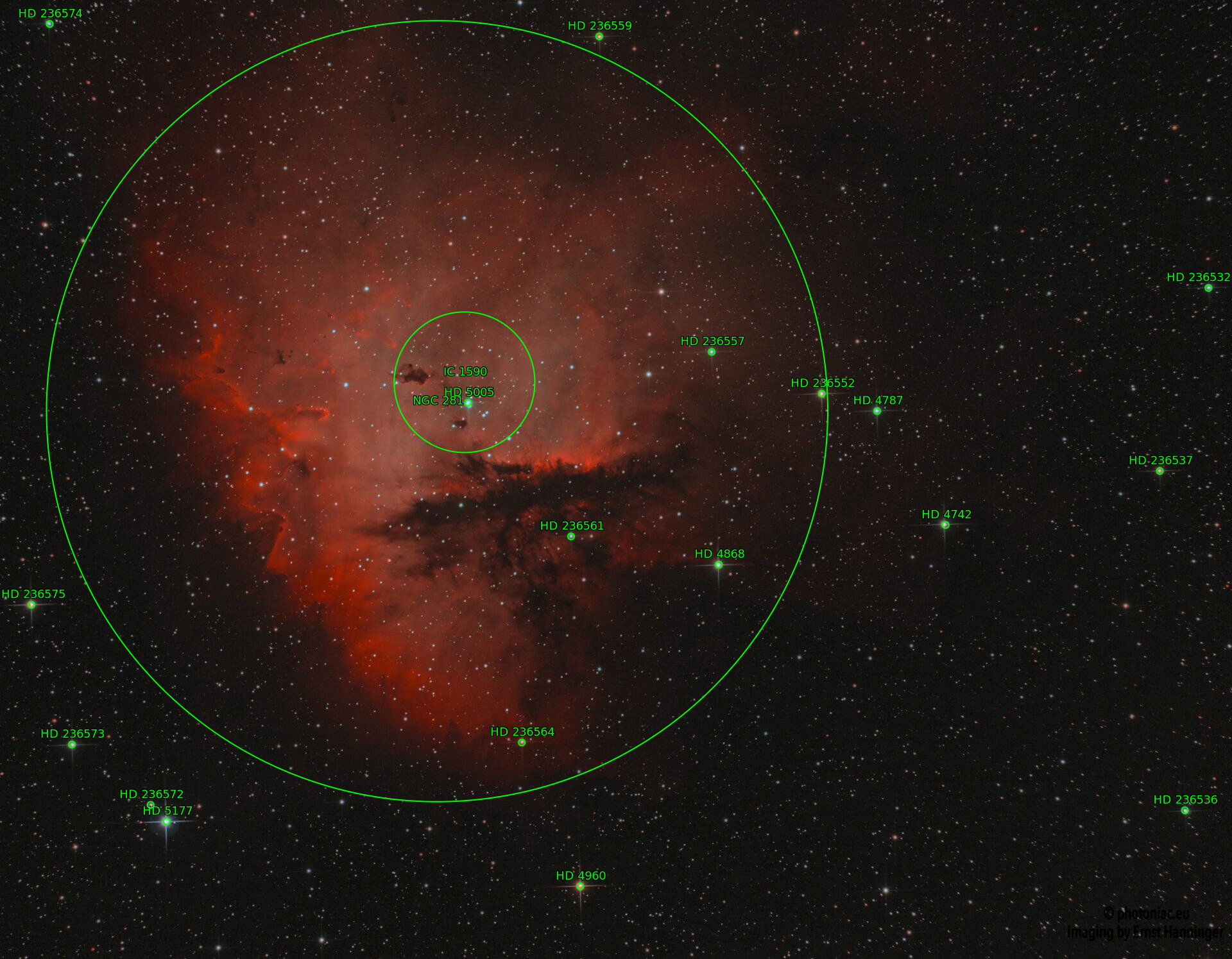 Sternkarten-Overlay (Astrometry.net)