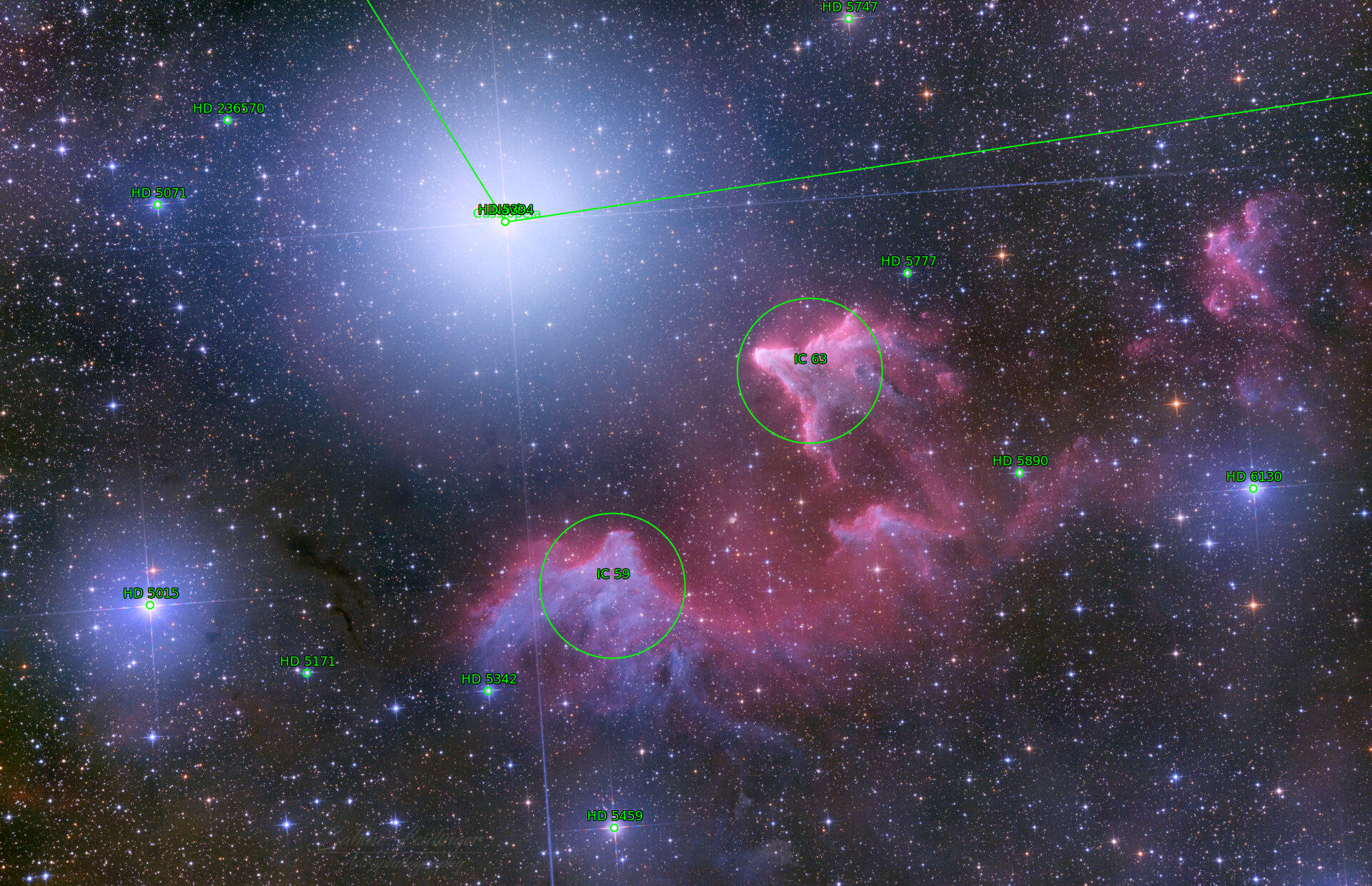 Sternkarten-Overlay (Astrometry.net)