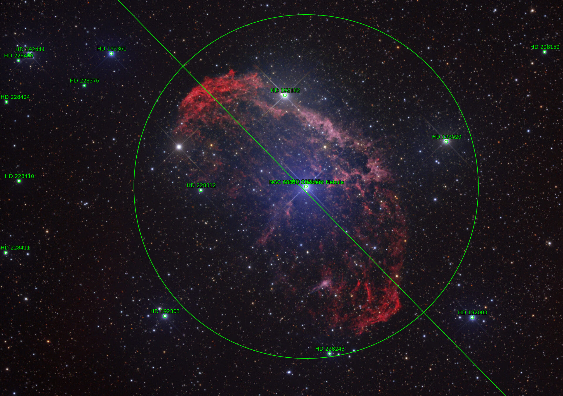 Sternkarten-Overlay (Astrometry.net)
