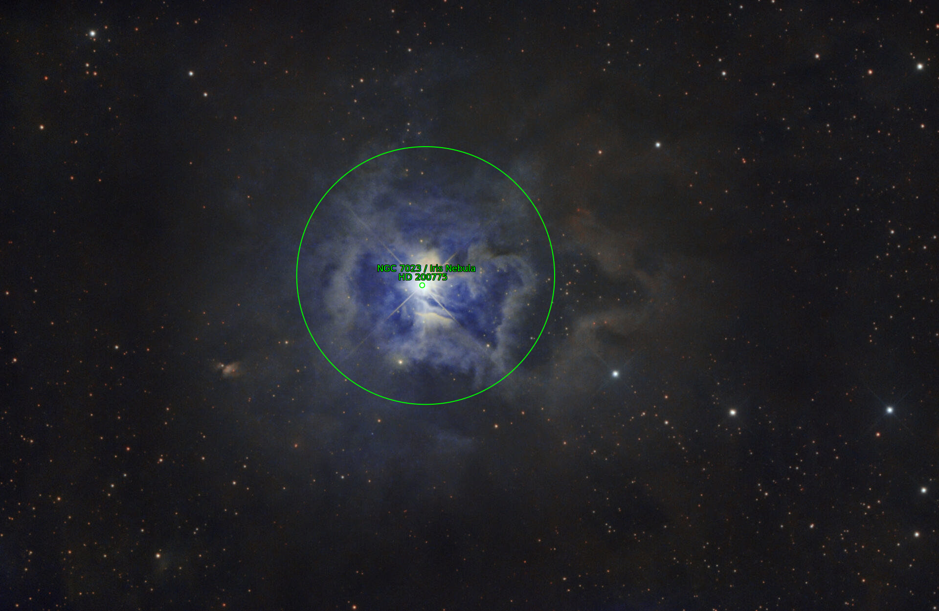 Sternkarten-Overlay (Astrometry.net)