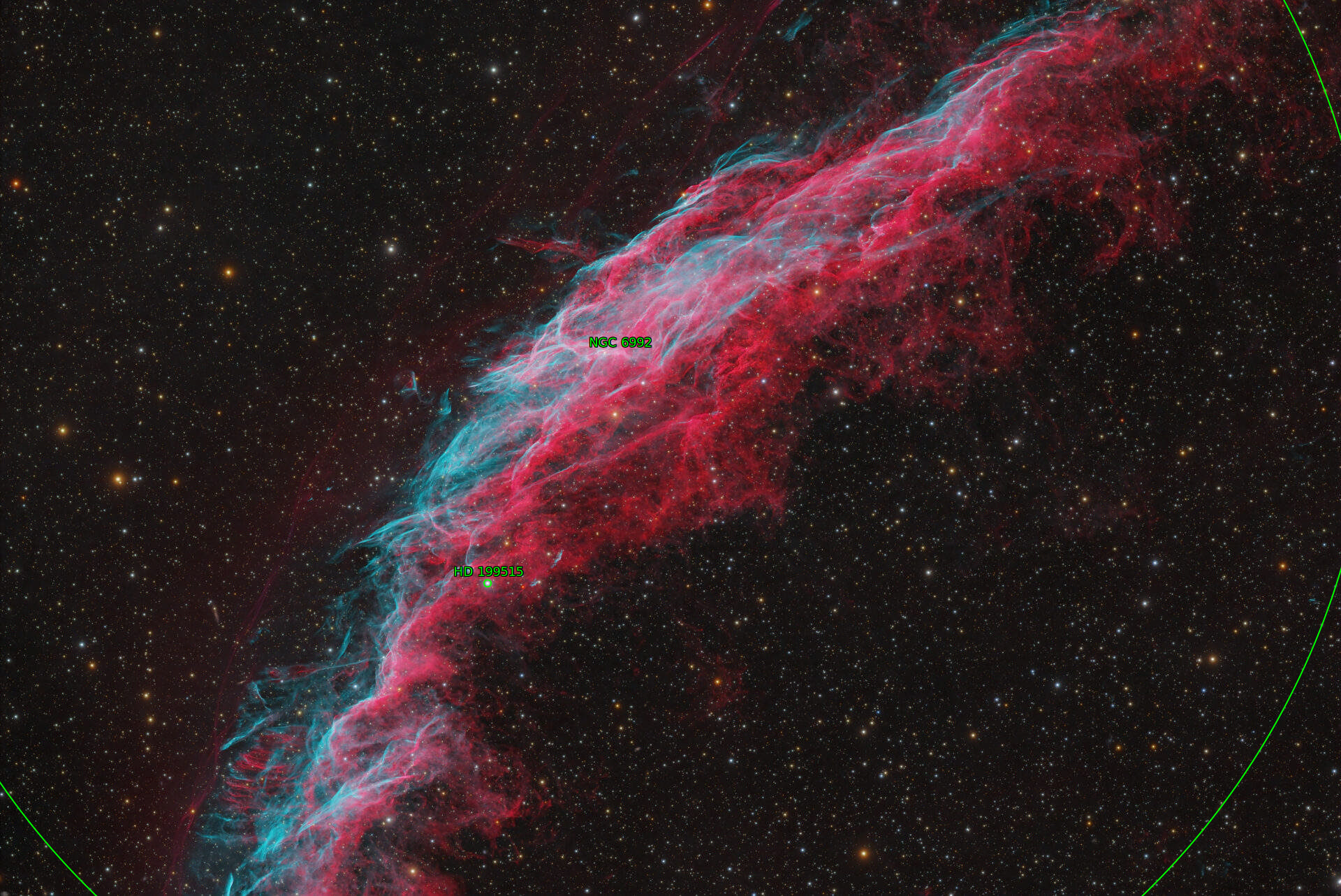 Sternkarten-Overlay (Astrometry.net)