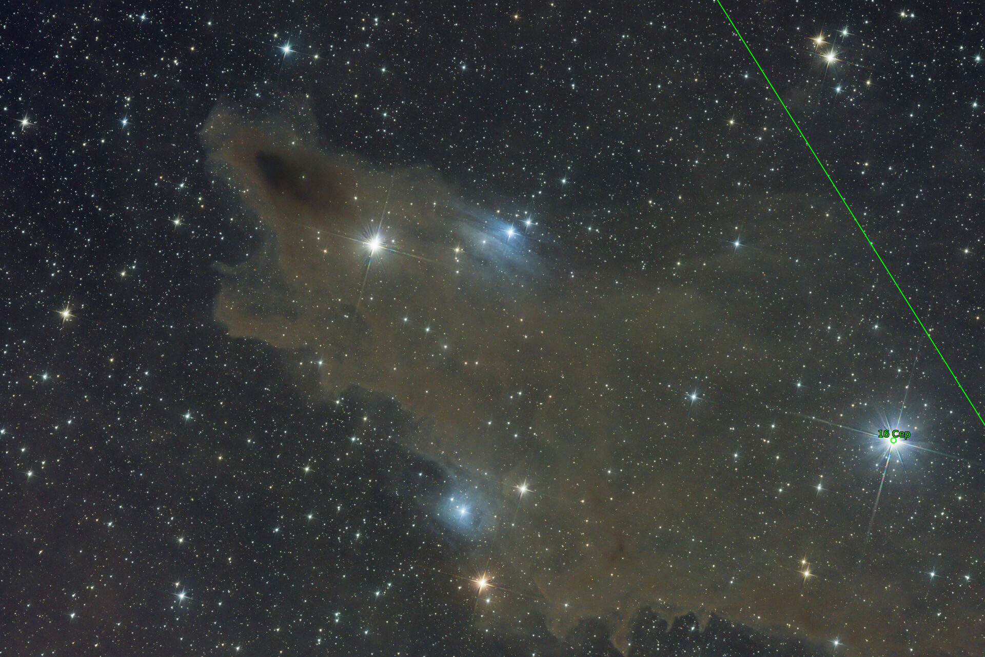 Sternkarten-Overlay (Astrometry.net)
