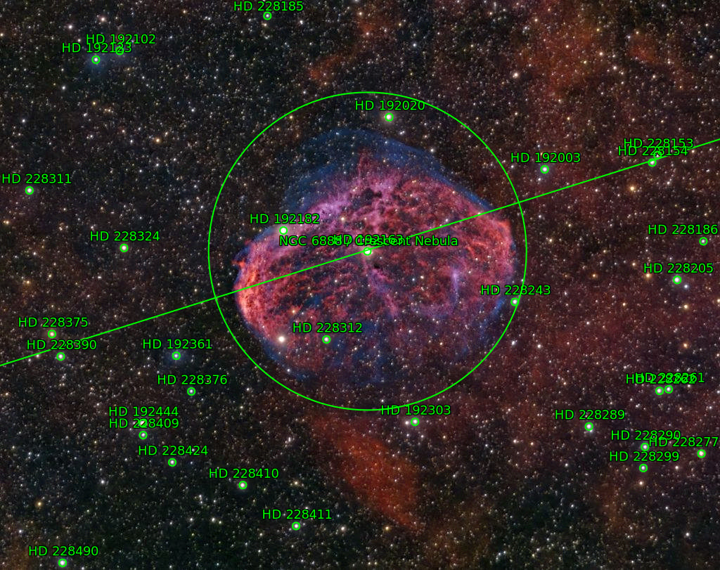Sternkarten-Overlay (Astrometry.net)