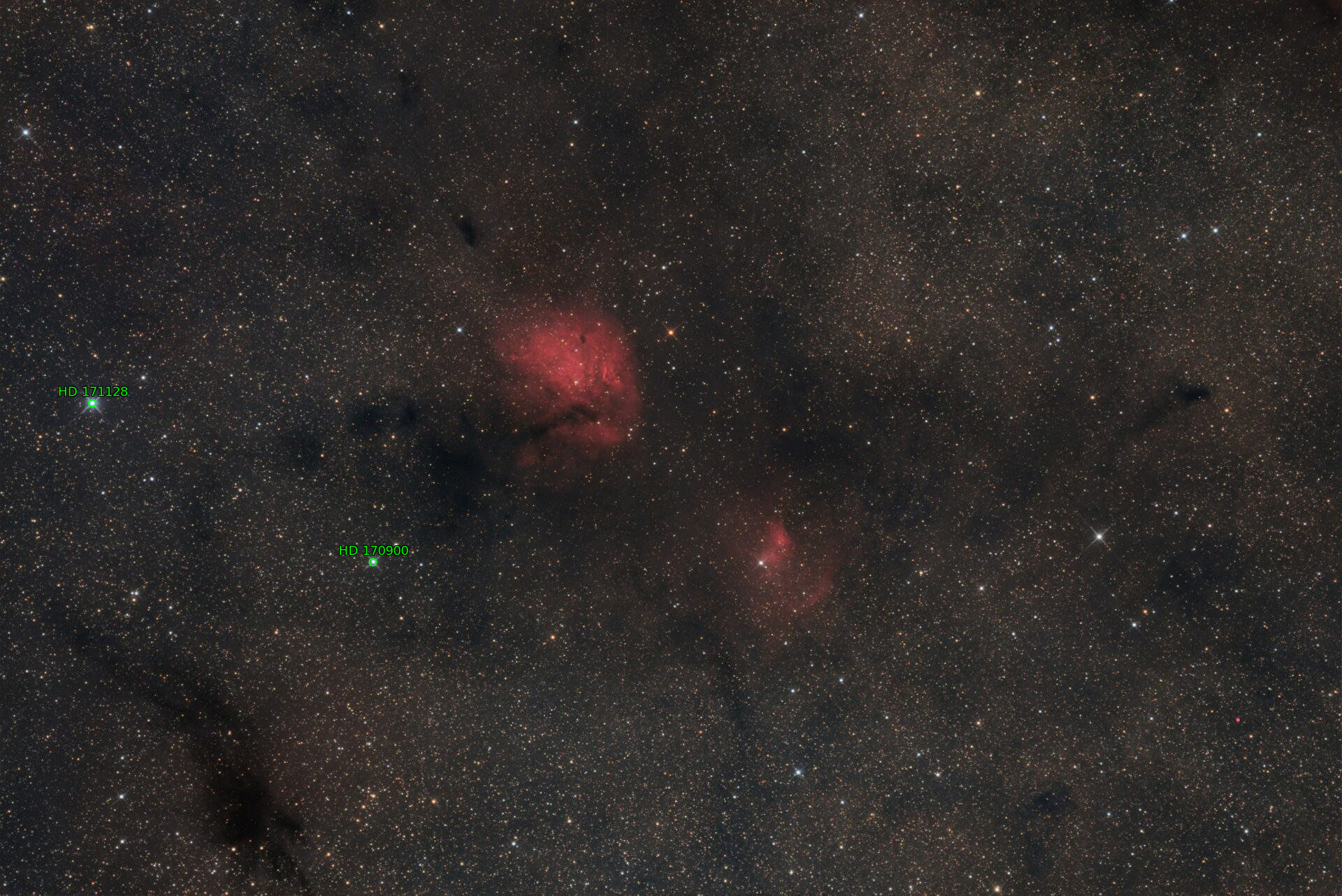 Sternkarten-Overlay (Astrometry.net)