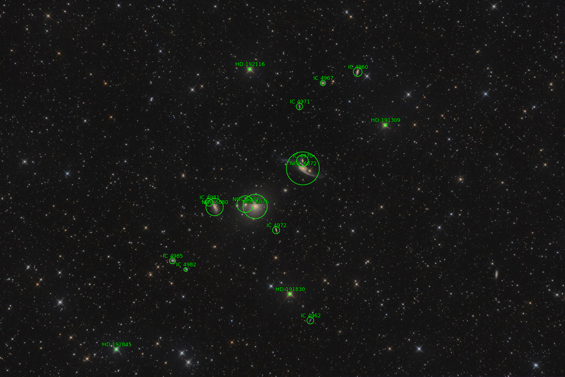Sternkarten-Overlay (Astrometry.net)