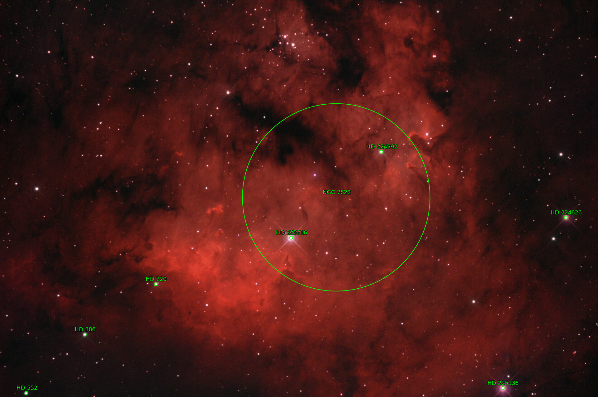 Sternkarten-Overlay (Astrometry.net)