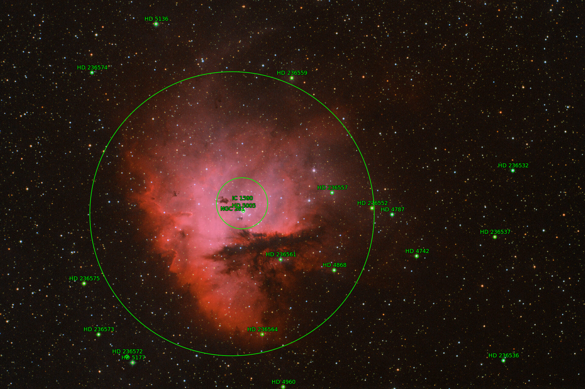 Sternkarten-Overlay (Astrometry.net)