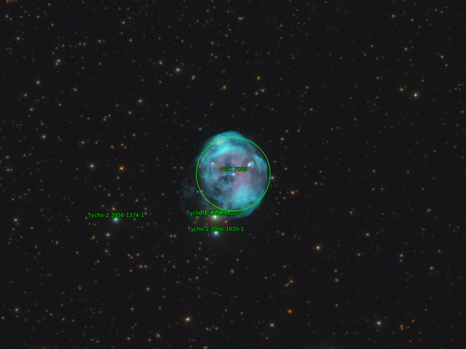 Sternkarten-Overlay (Astrometry.net)