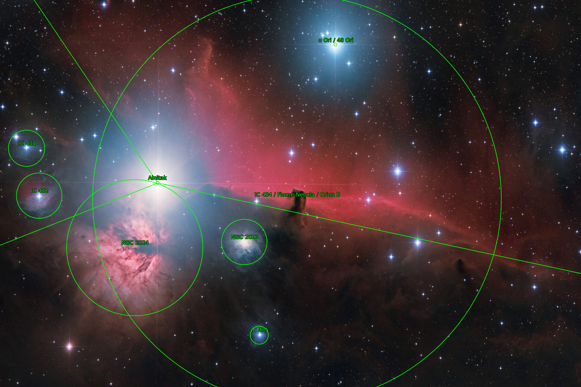 Sternkarten-Overlay (Astrometry.net)
